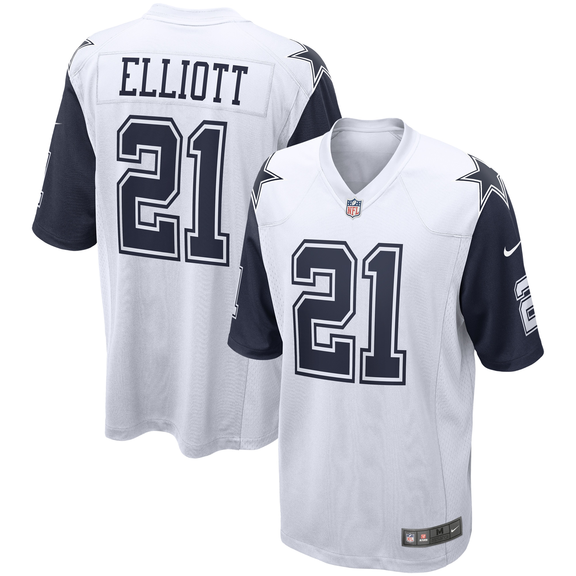 Dallas Cowboys Ezekiel Elliott White Alternate Game NFL Jersey Men's