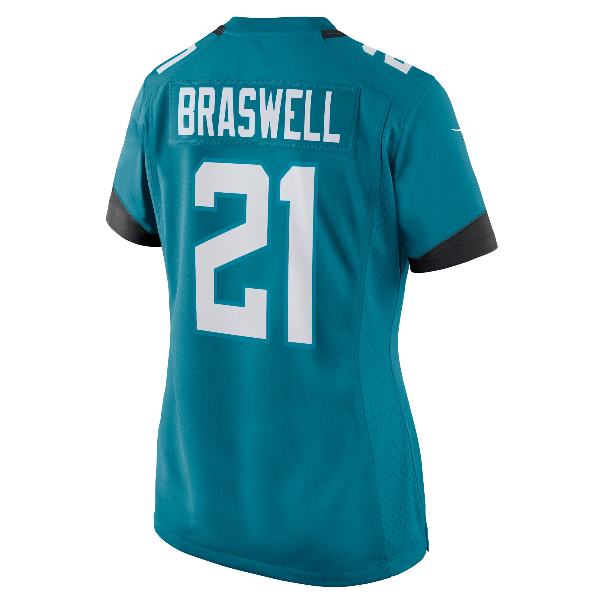 Jacksonville Jaguars Christian Braswell Teal Team Game NFL Jersey Women's