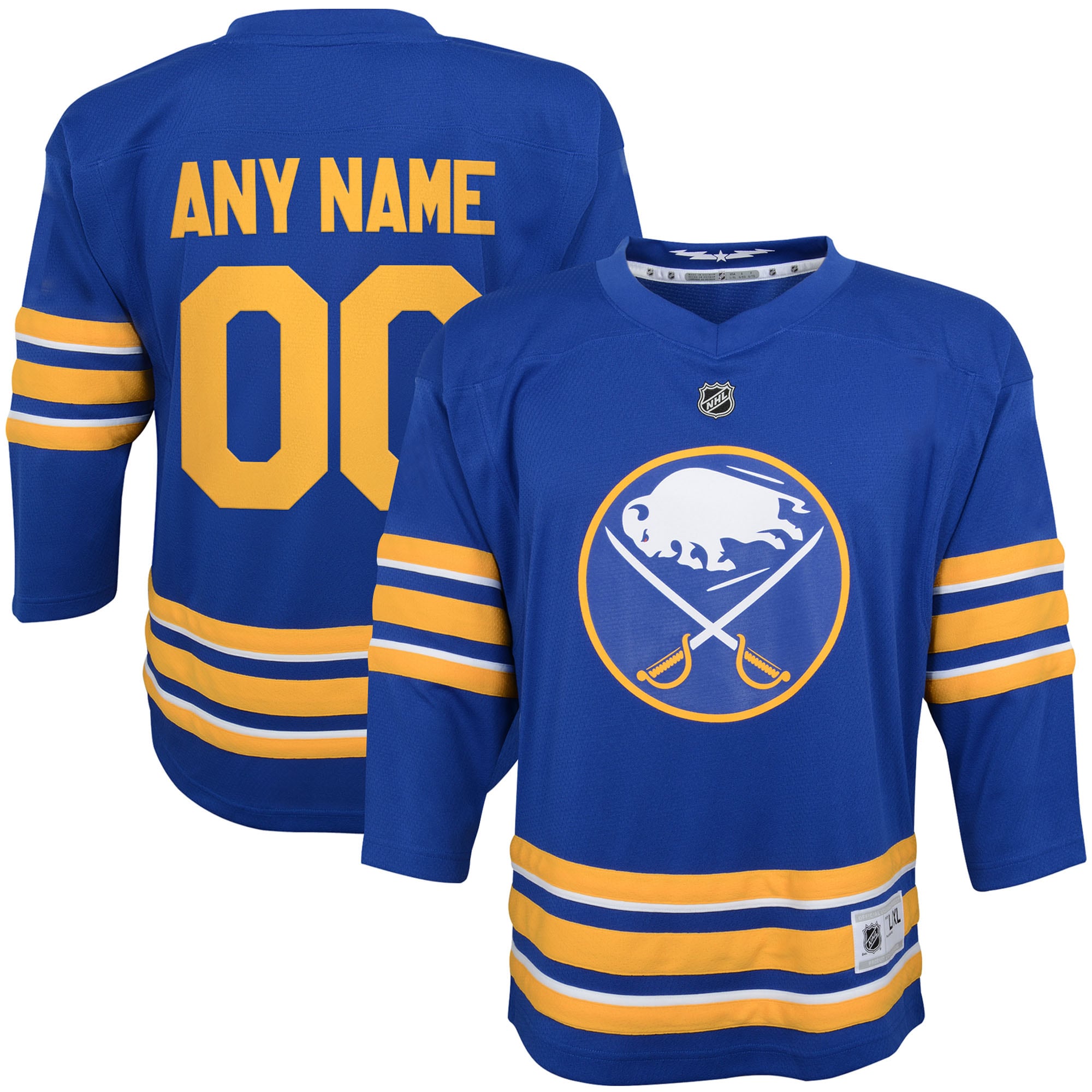 Buffalo Sabres Blue Home Custom NHL Jersey Youth