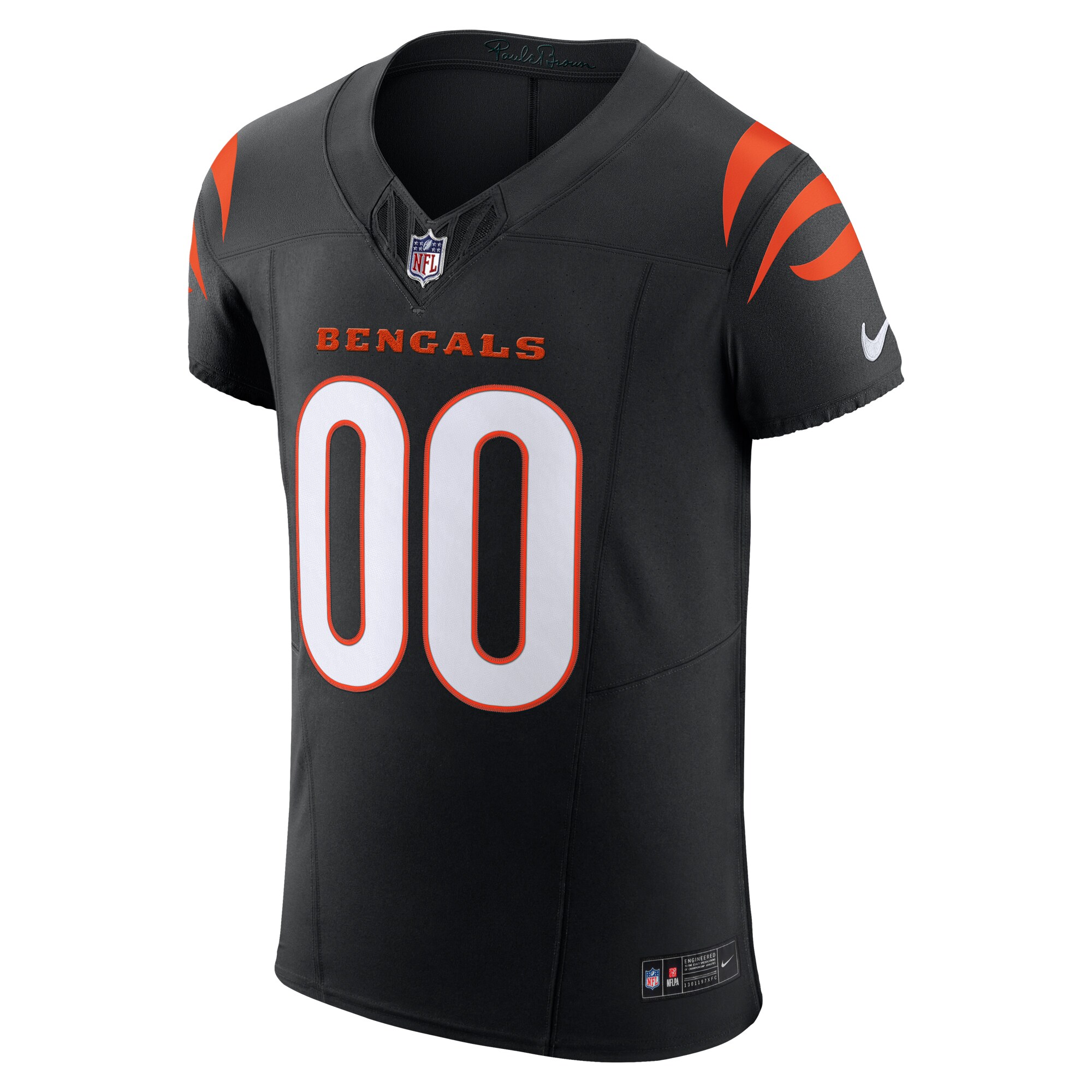 Cincinnati Bengals Black Team Vapor F.U.S.E. Elite Custom NFL Jersey Men's