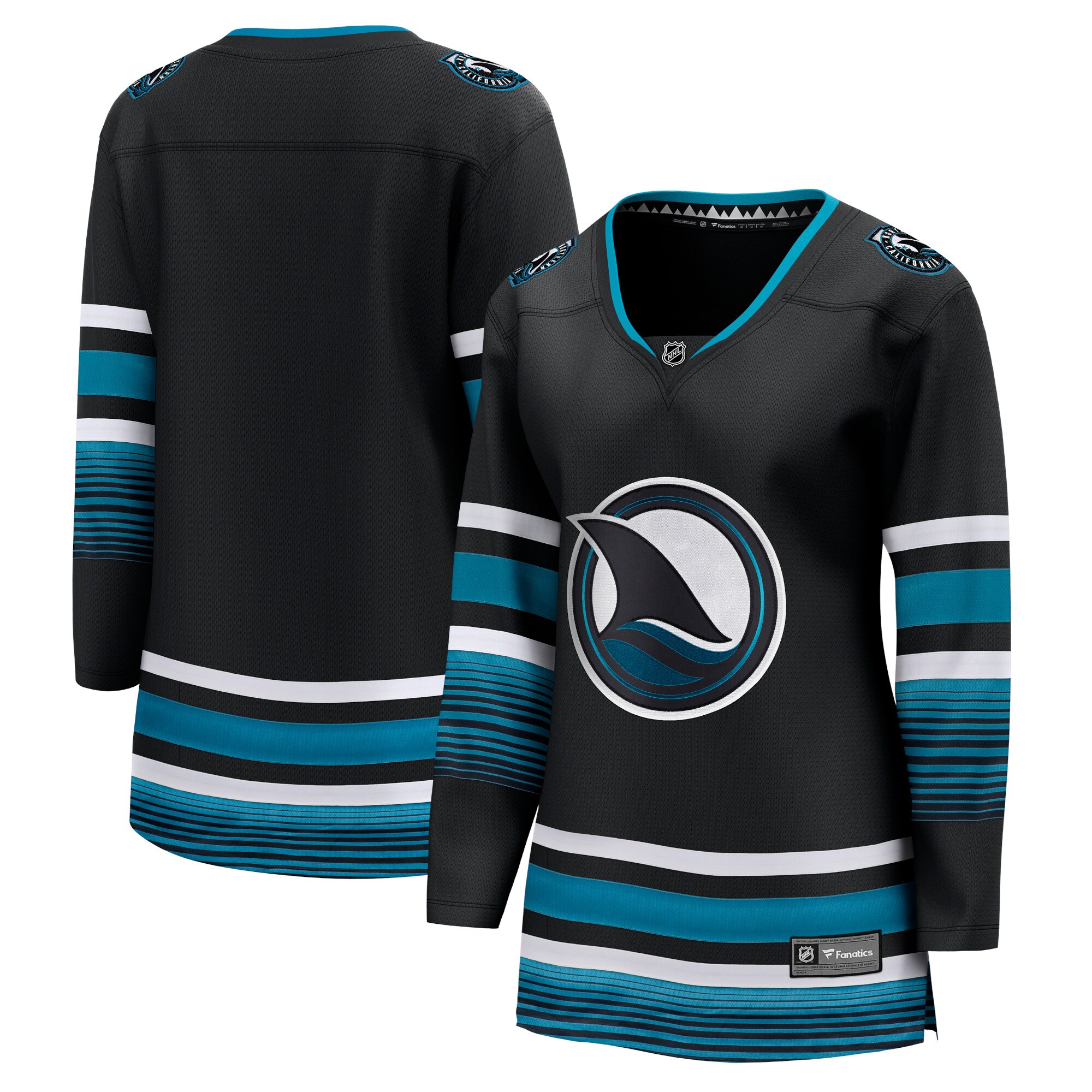 San Jose Sharks Black Alternate Premier Breakaway NHL Jersey Women's