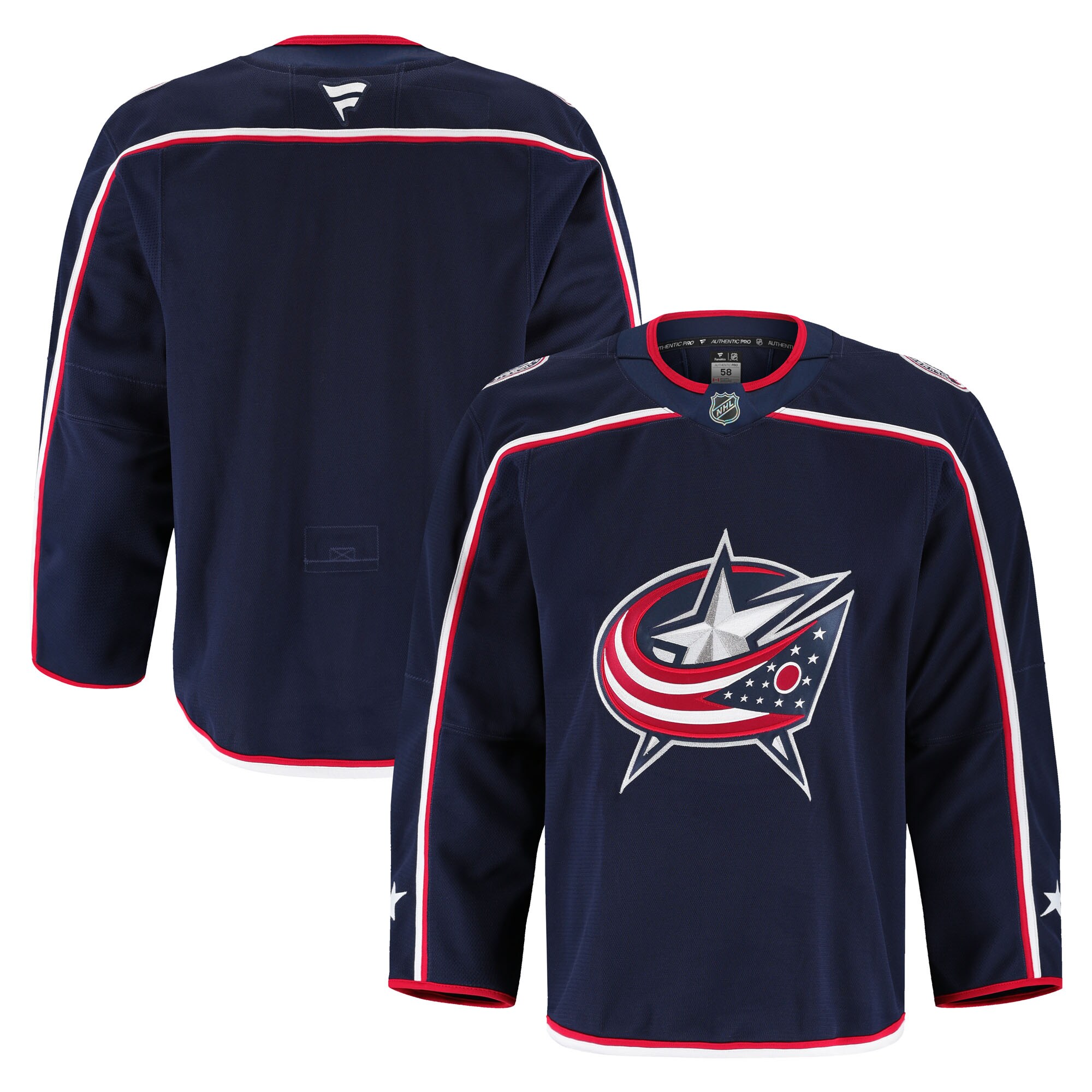 Columbus Blue Jackets Navy Home Pro NHL Jersey Men's