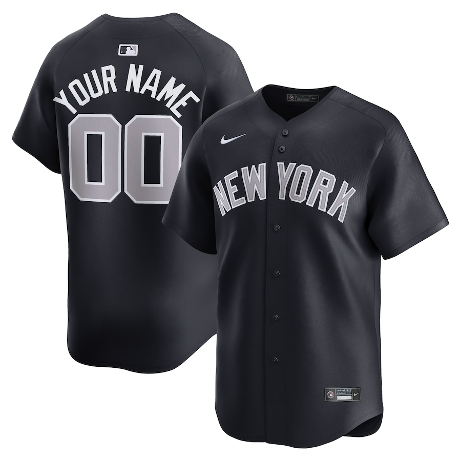 New York Yankees Alternate Limited Custom Jersey Navy