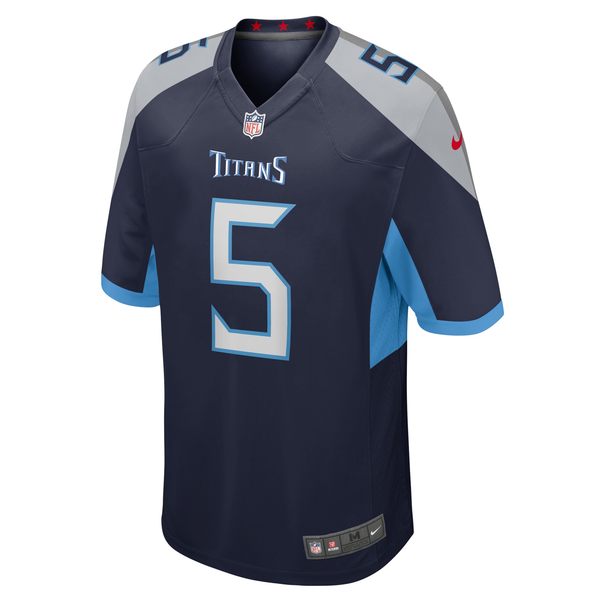 Tennessee Titans Kearis Jackson Navy Team Game NFL Jersey Men's