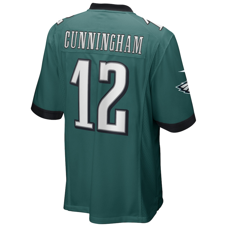 Randall Cunningham 12 Philadelphia Eagles Game Retired Midnight Green NFL Jersey Men's
