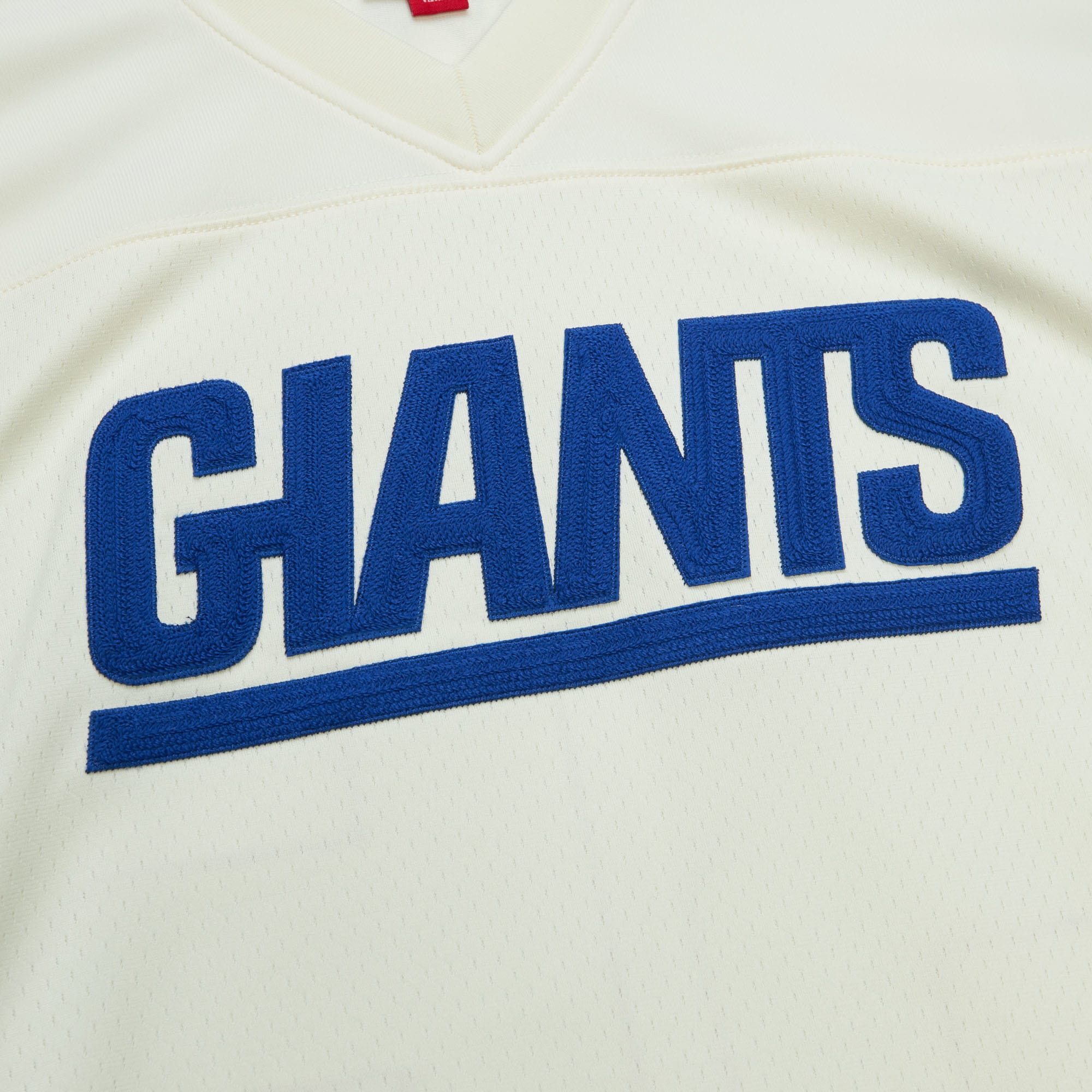 New York Giants Lawrence Taylor Mitchell Ness Cream Chainstitch Legacy NFL Jersey Men's