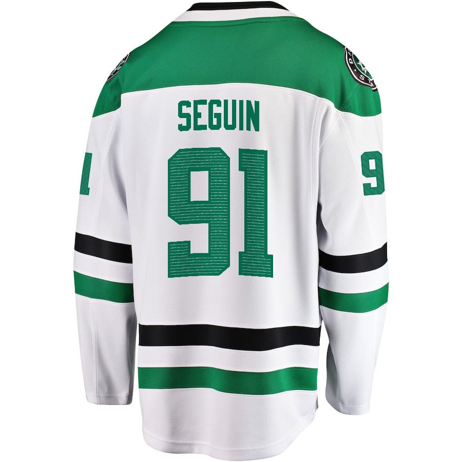 Tyler Seguin 91 Dallas Stars 2024 Playoffs Patch Away Breakaway Men NHL Jersey Men's