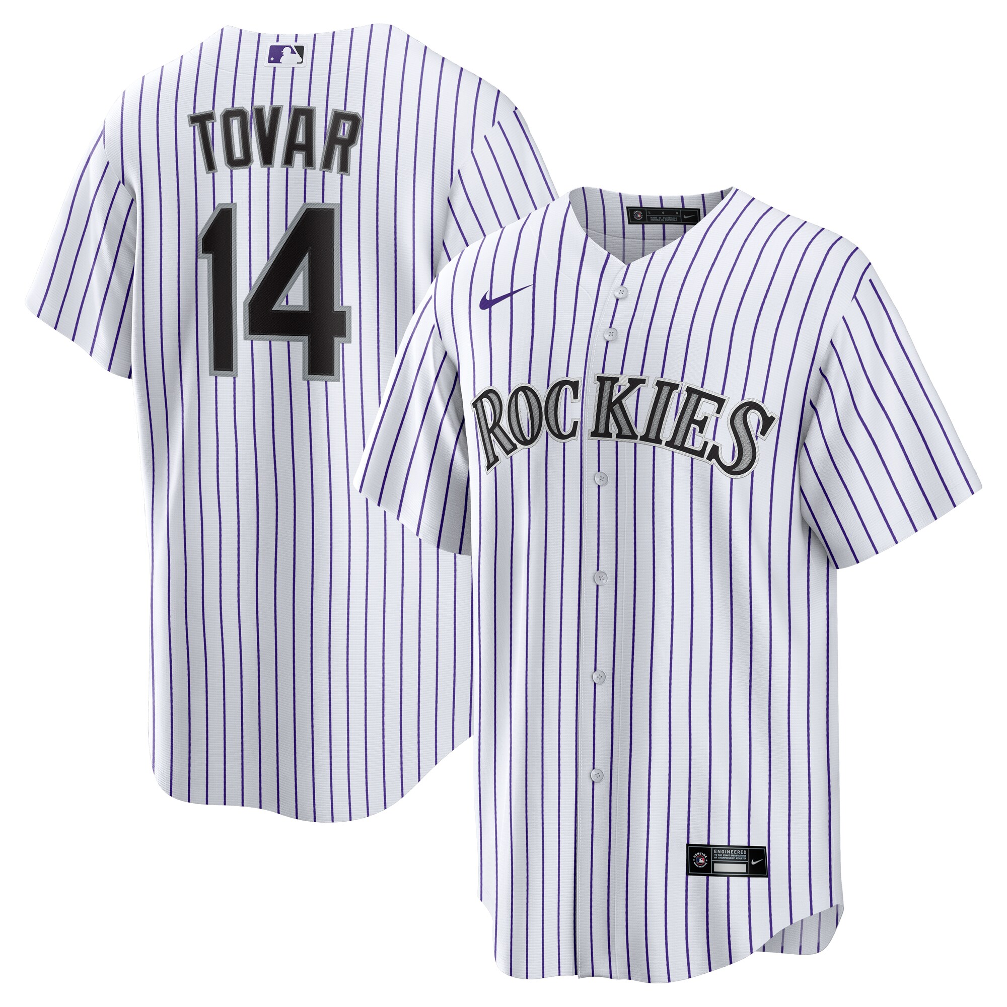 Colorado Rockies Ezequiel Tovar White Home MLB Jersey Men's