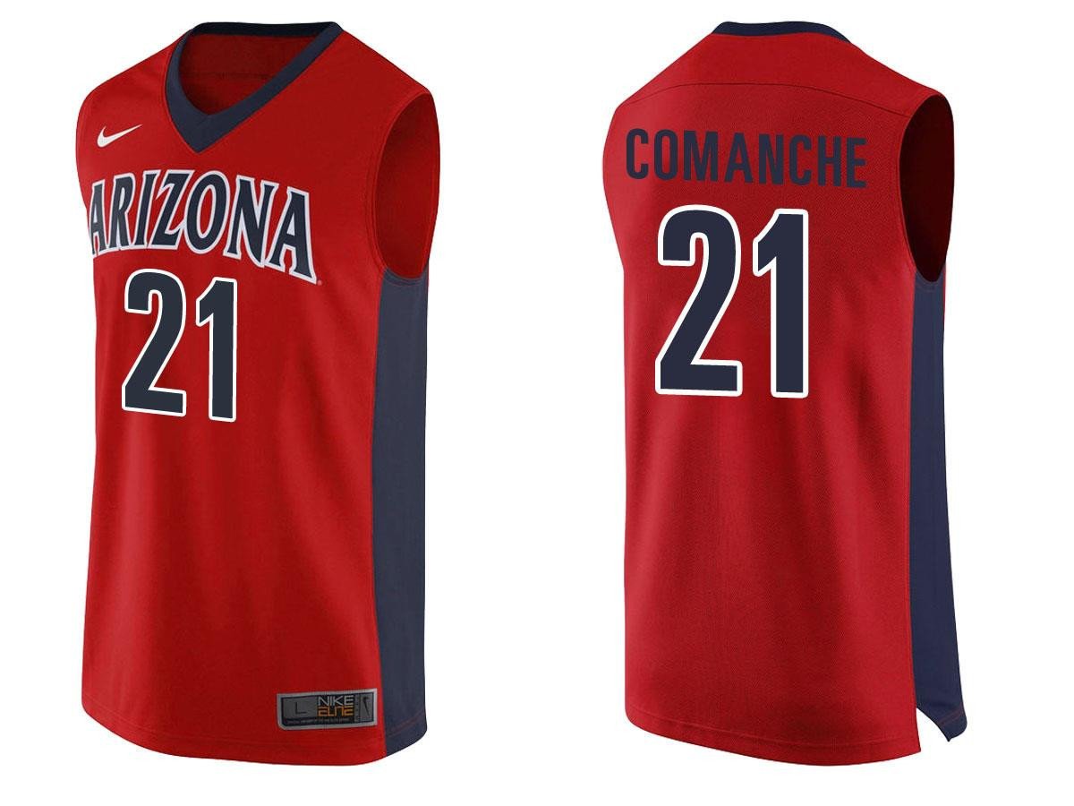 Chance Comanche 21 Arizona Wildcats Navy College Team Performance NCAA Jersey Men's