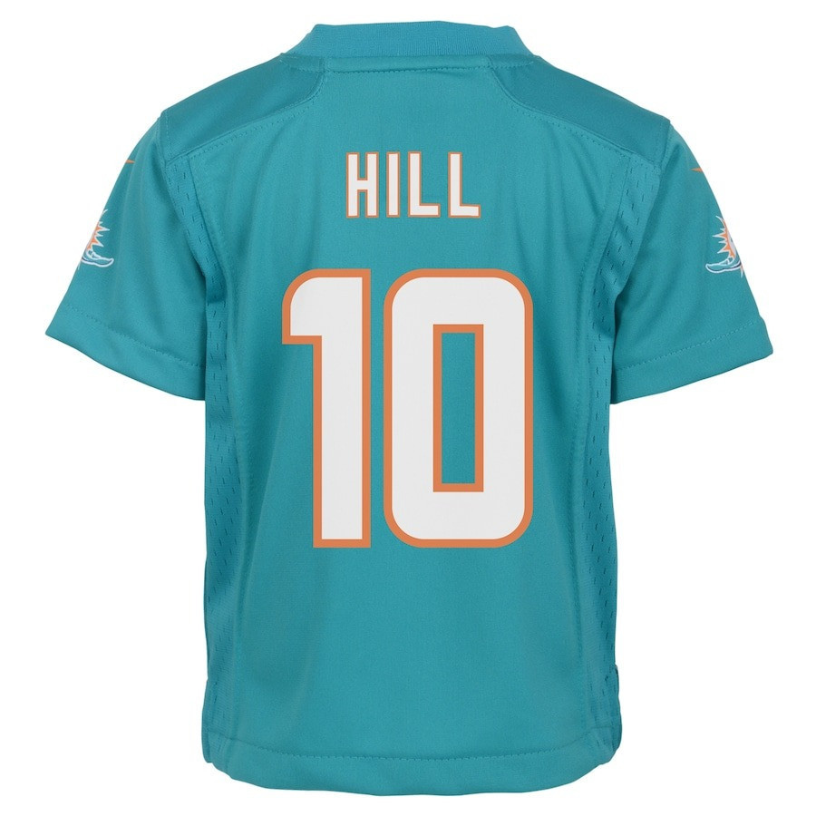 Tyreek Hill 10 Miami Dolphins The Cheetah Game Aqua NFL Jersey Youth