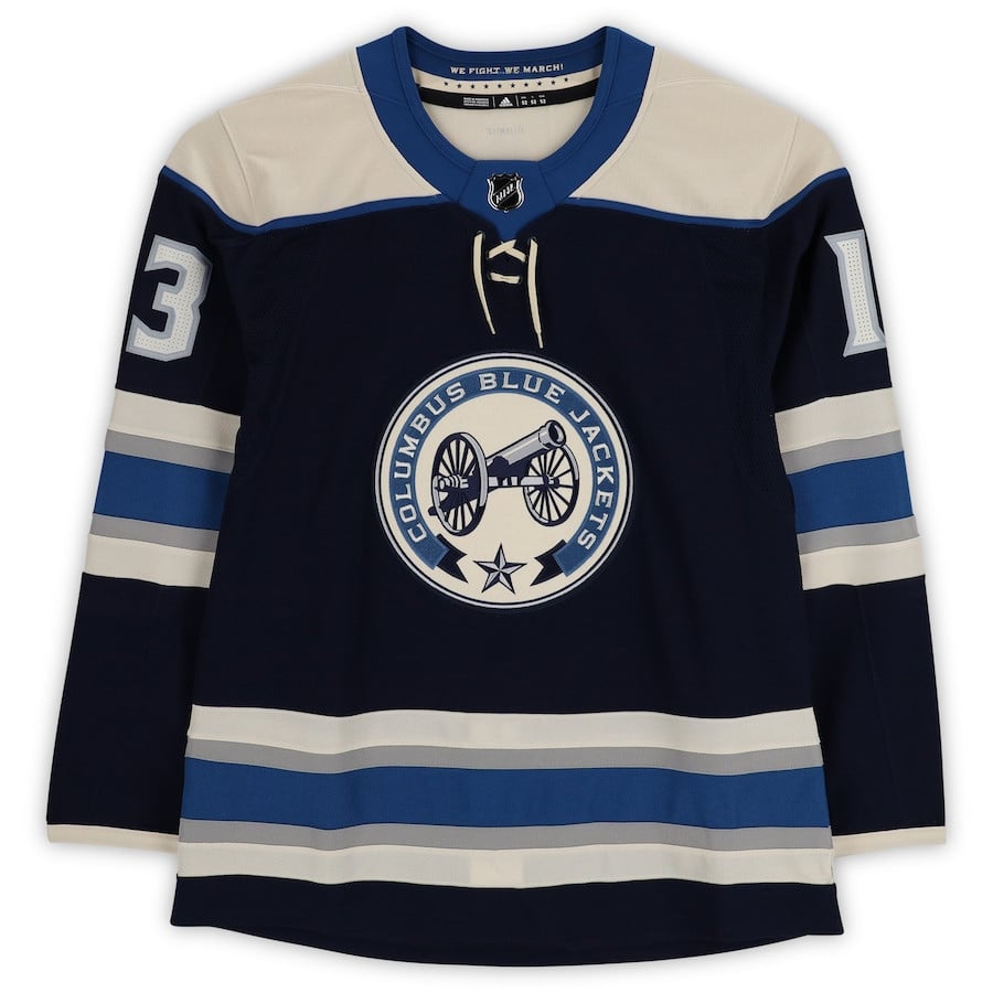 Johnny Gaudreau 13 Signature Columbus Blue Jackets Alternate Men NHL Jersey Men's