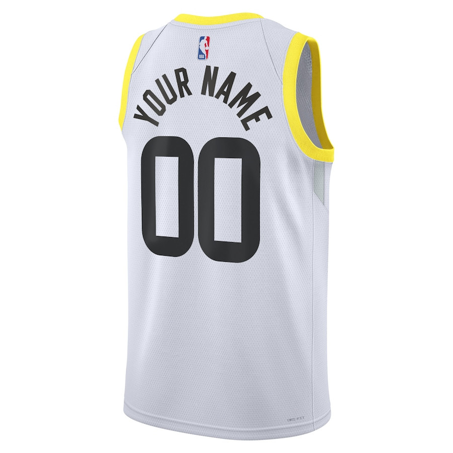 Utah Jazz 2023/24 Association Swingman Custom White NBA Jersey Men's