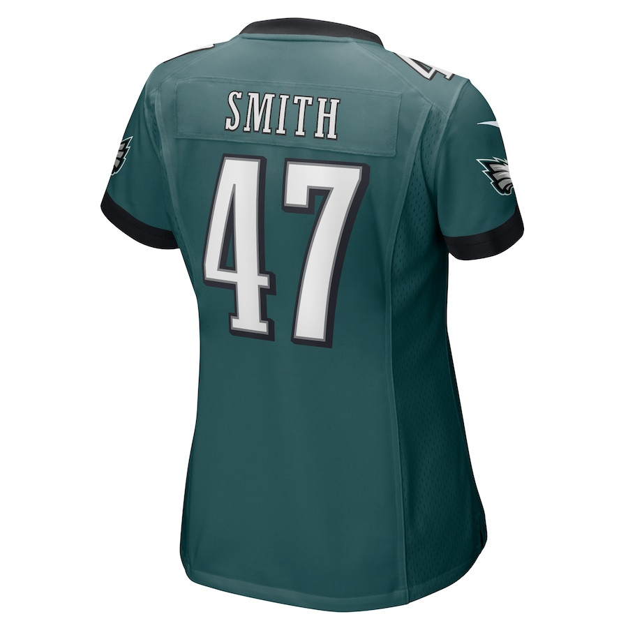 Brandon Smith 47 Philadelphia Eagles Game Midnight Green NFL Jersey Women's