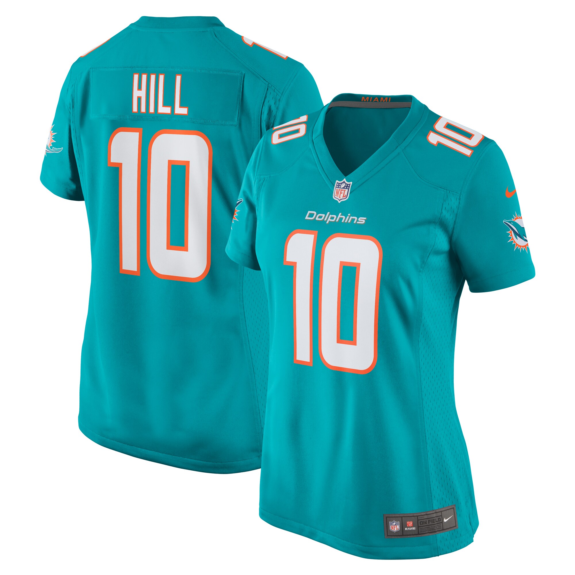 Miami Dolphins Tyreek Hill Aqua Player NFL Jersey Women's