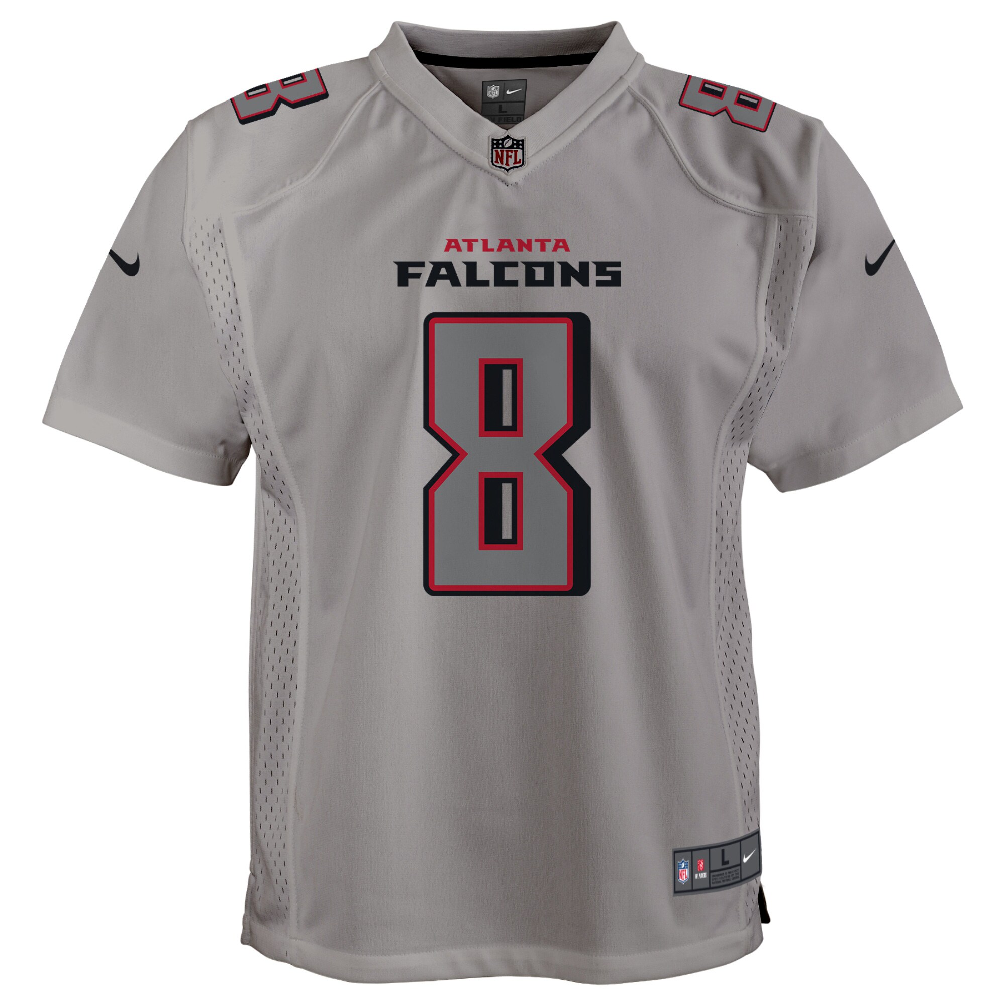Atlanta Falcons Kyle Pitts Gray Atmosphere Game NFL Jersey Youth
