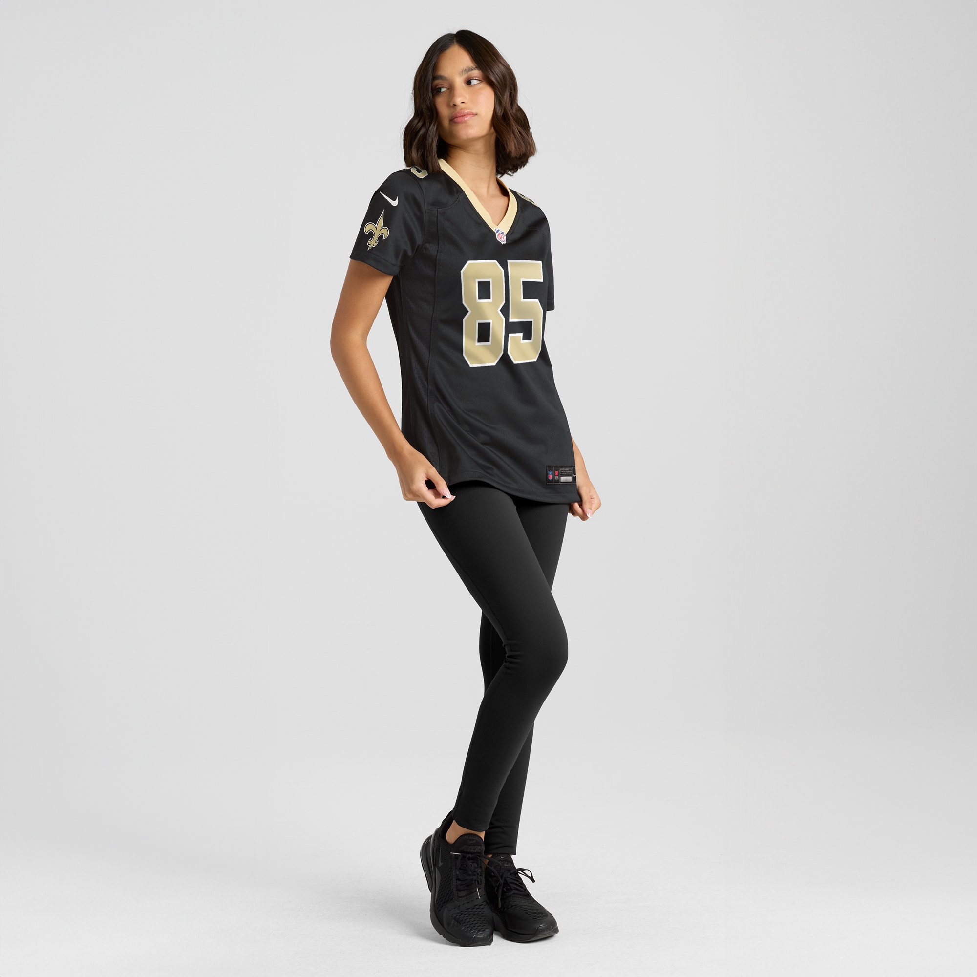 New Orleans Saints Dallin Holker Black Game NFL Jersey Women's