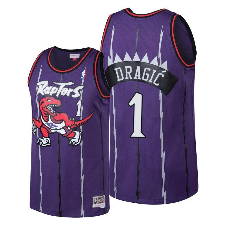 Goran Dragic Toronto Raptors Hardwood Classics Purple NBA Jersey Men's