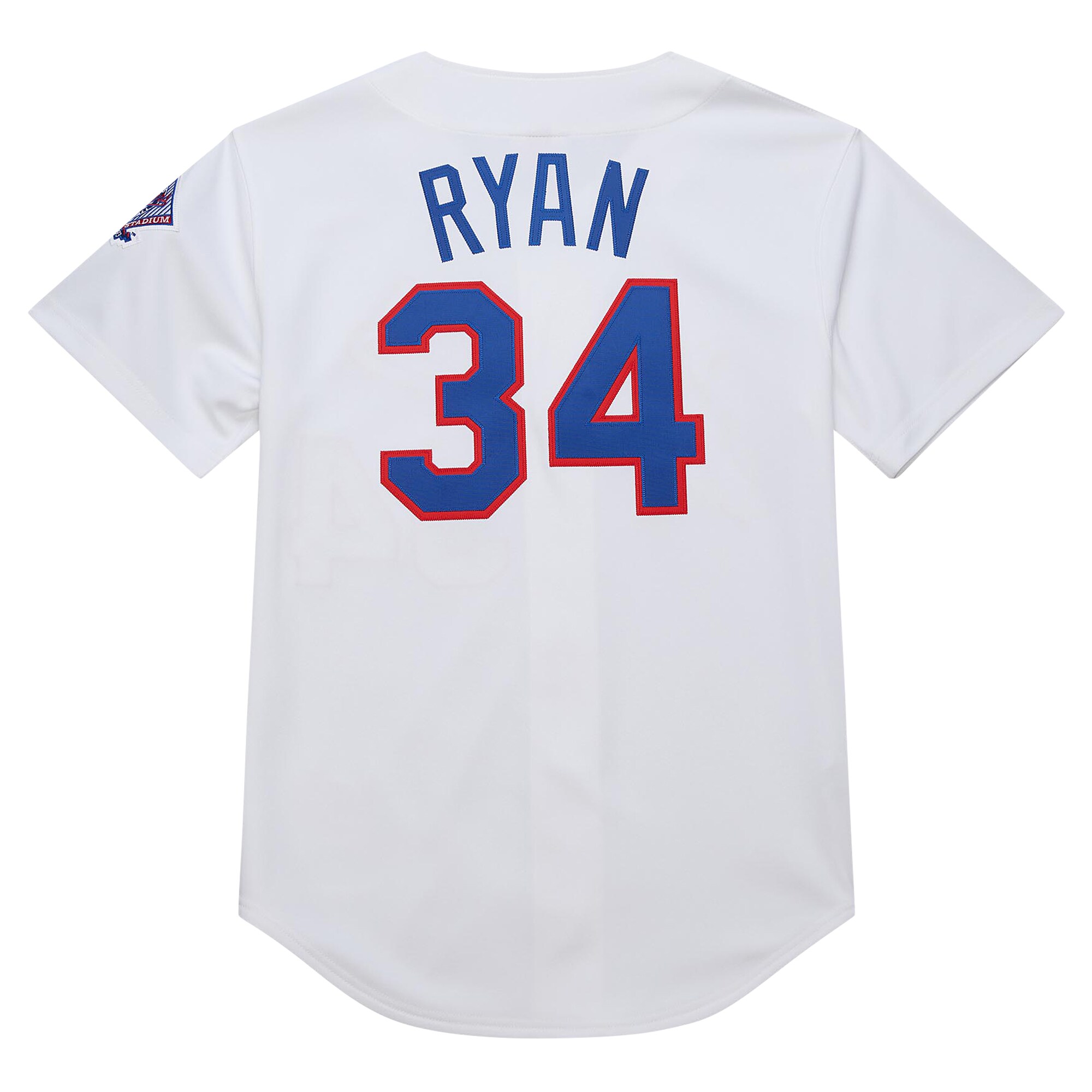 Texas Rangers Nolan Ryan Mitchell Ness White 1993 Cooperstown Collection MLB Jersey Men's