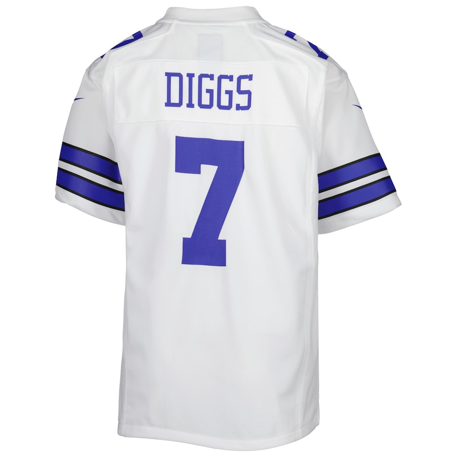 Trevon Diggs 7 Dallas Cowboys Game White NFL Jersey Youth