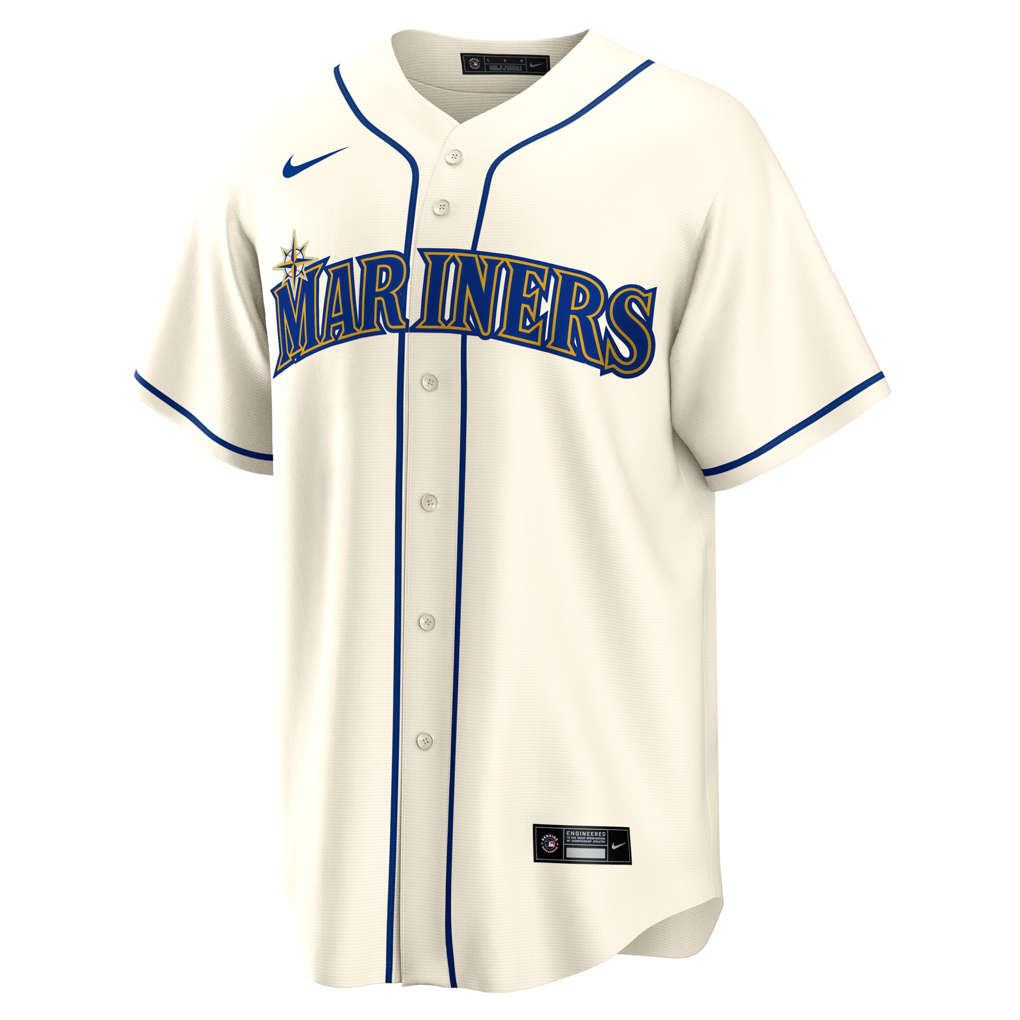 Seattle Mariners Julio Rodriguez Cream Official Player MLB Jersey Men's
