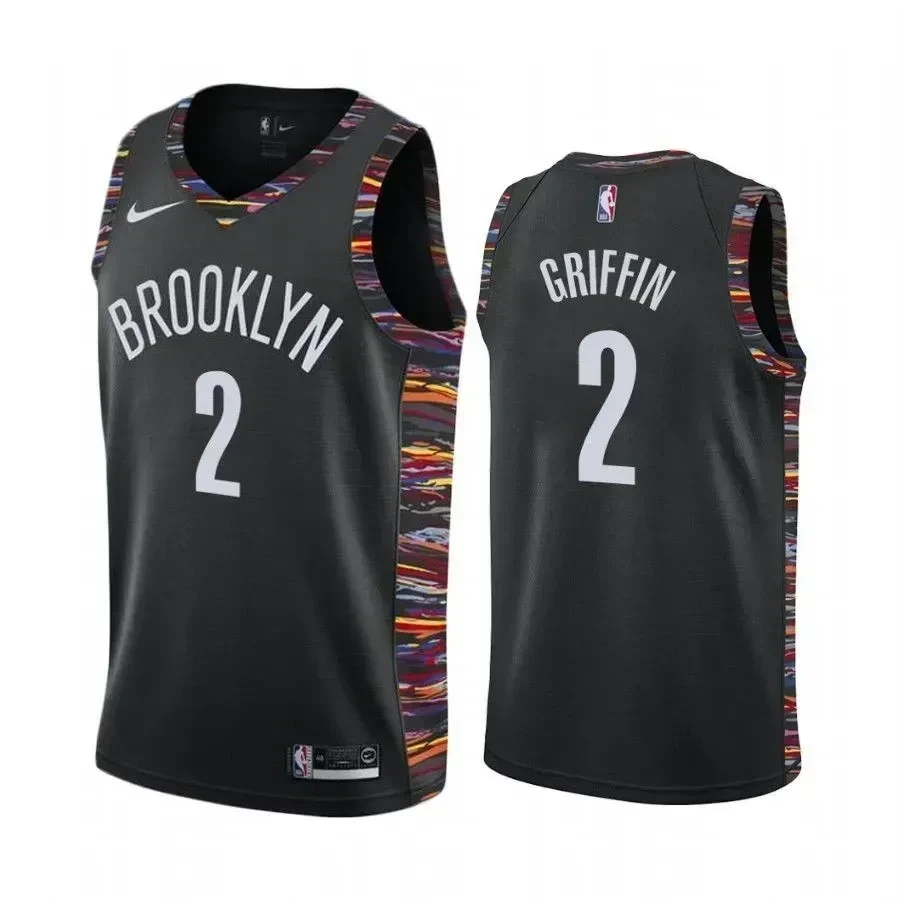 Blake Griffin Brooklyn Nets Black Biggie Music Eidition NBA Jersey Men's
