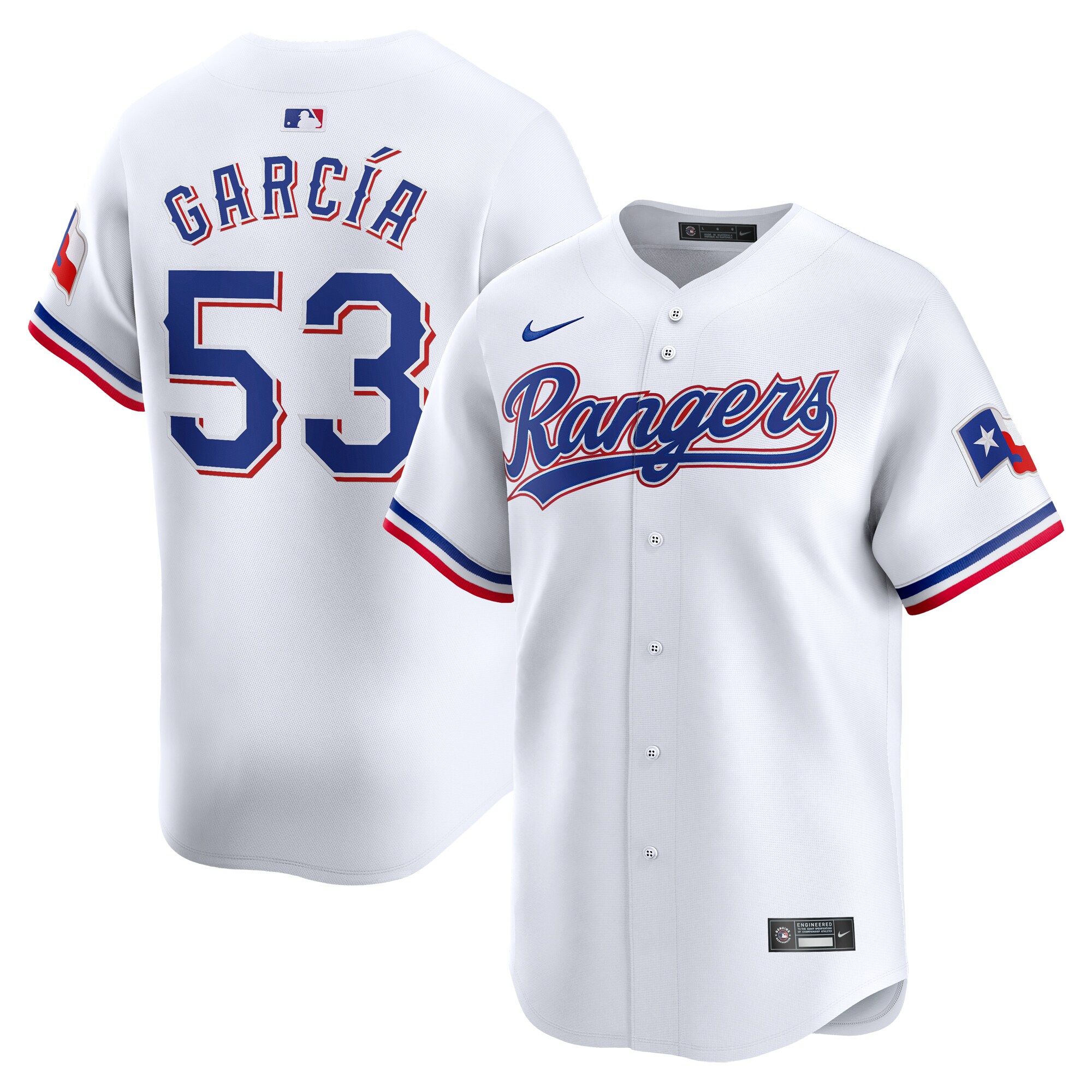 Texas Rangers Adolis Garcia White Home Limited Player MLB Jersey Men's