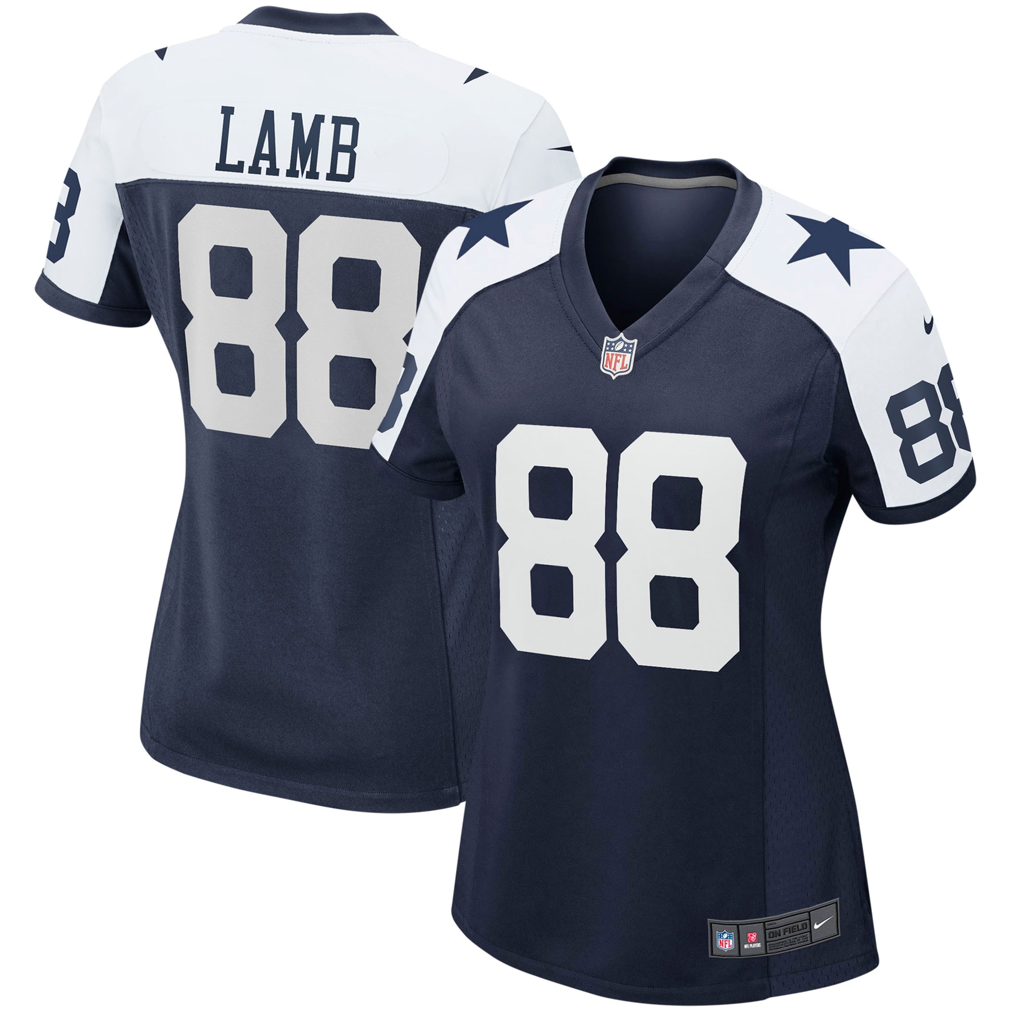 Dallas Cowboys CeeDee Lamb Navy Alternate Game Team NFL Jersey Women's