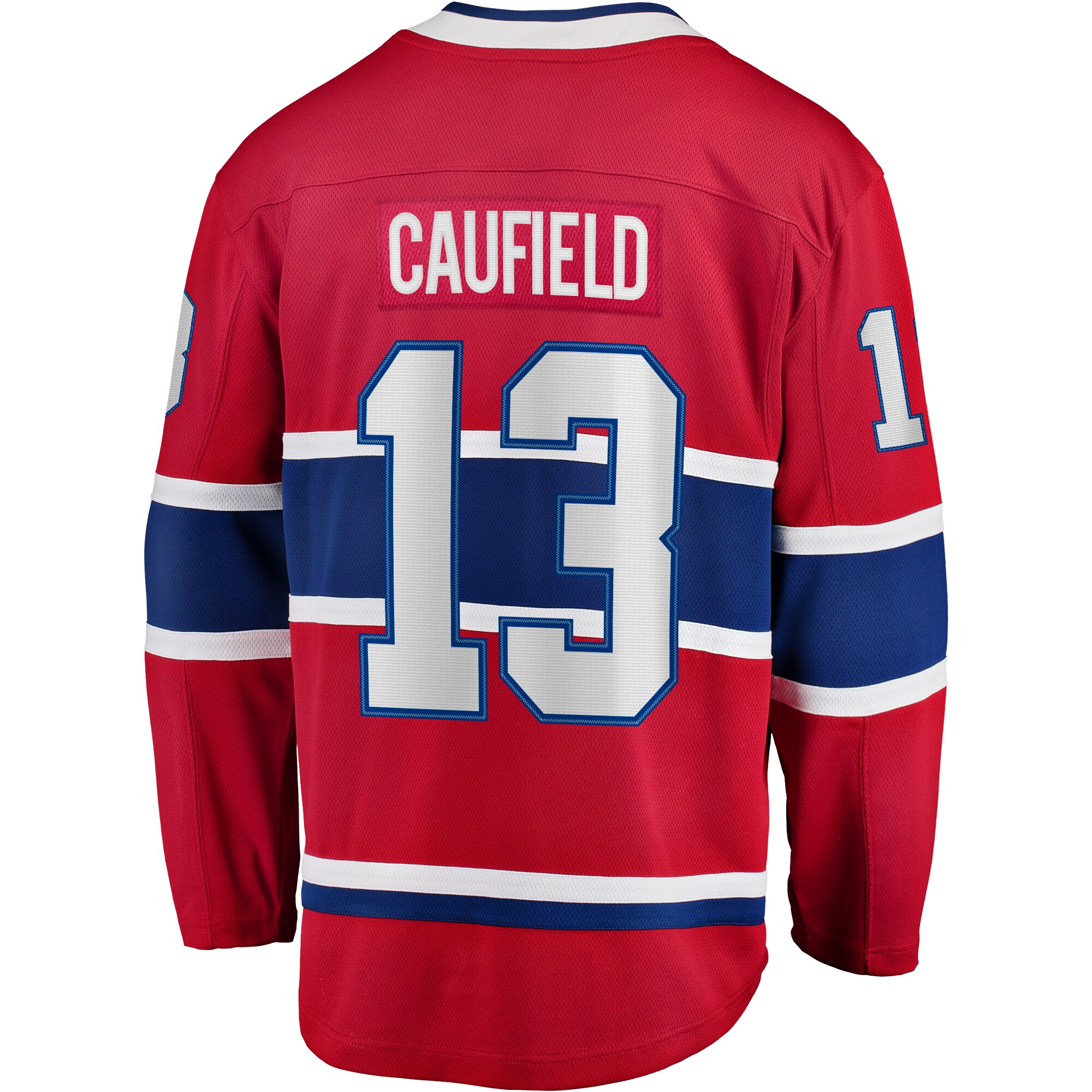 Montreal Canadiens Cole Caufield Red Home Premier Breakaway Player NHL Jersey Men's