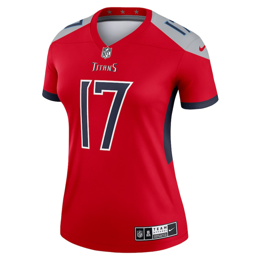 Ryan Tannehill 17 Tennessee Titans Inverted Legend Red NFL Jersey Women's