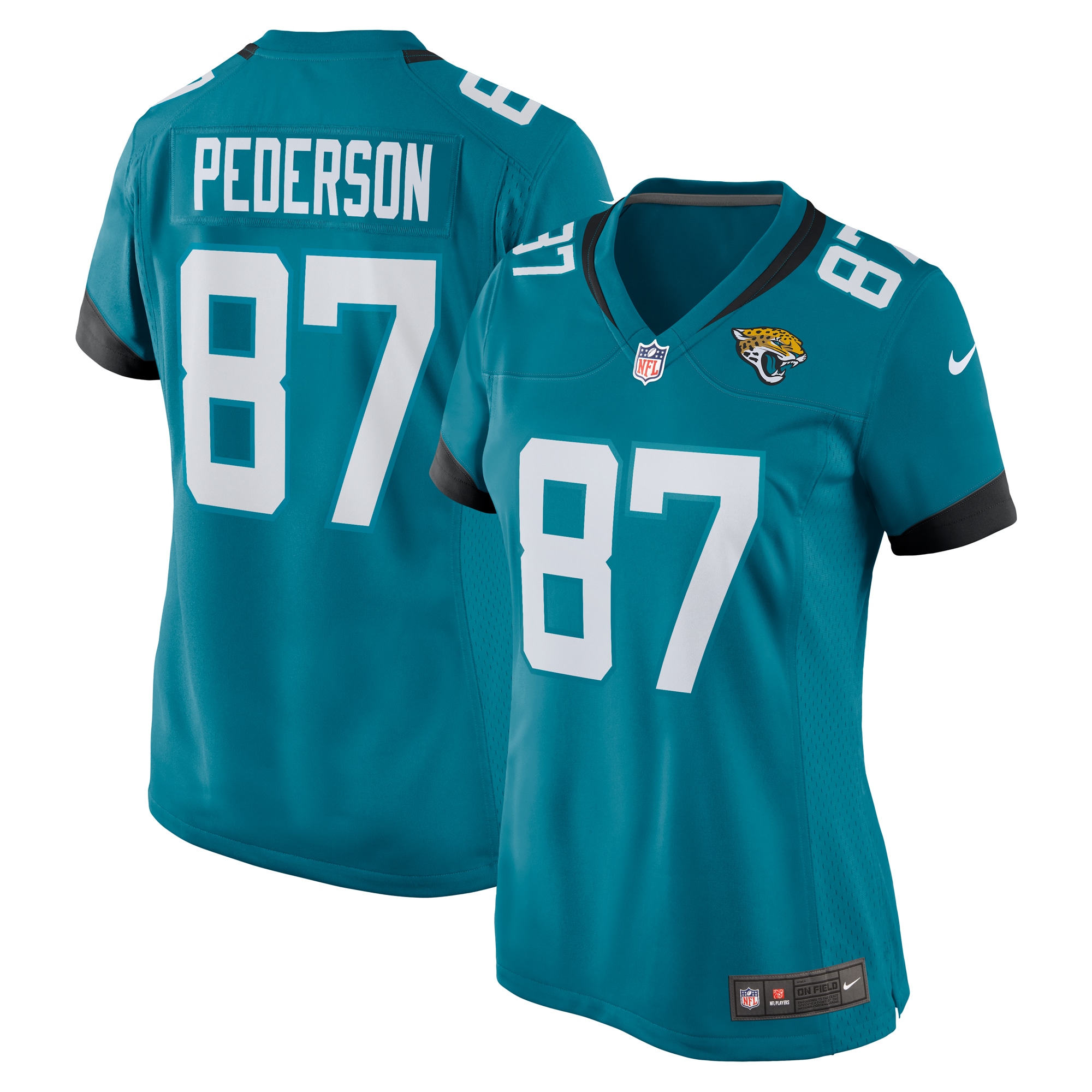 Jacksonville Jaguars Josh Pederson Teal Team Game NFL Jersey Women's