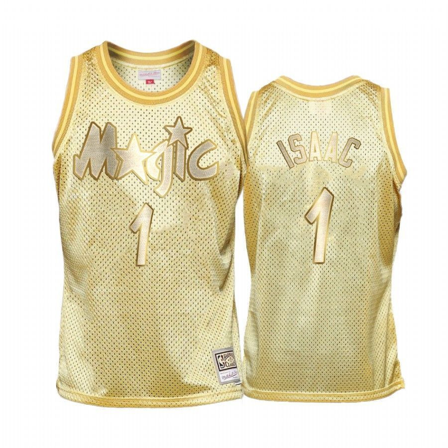 Jonathan Isaac 1 Orlando Magicc Gold Midas Sm NBA Jersey Men's
