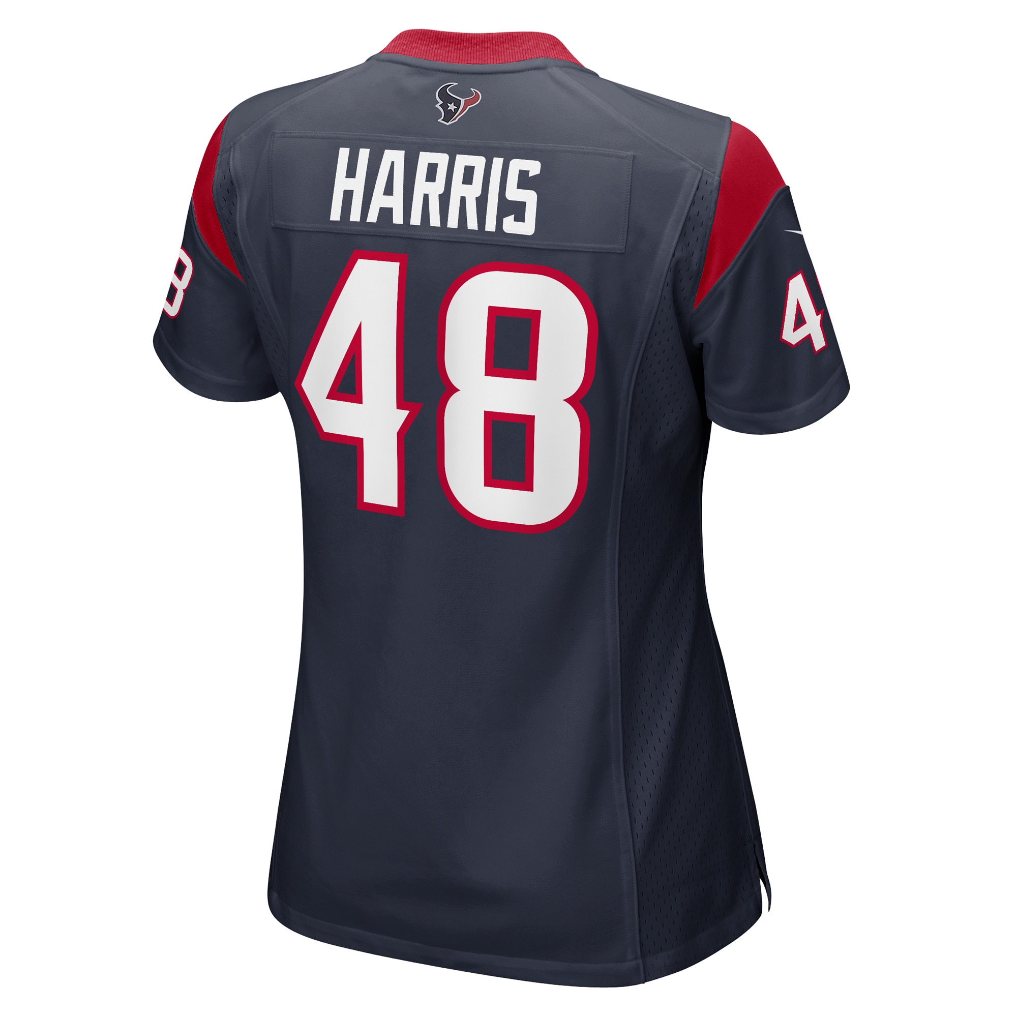 Houston Texans Christian Harris Navy Game Player NFL Jersey Women's