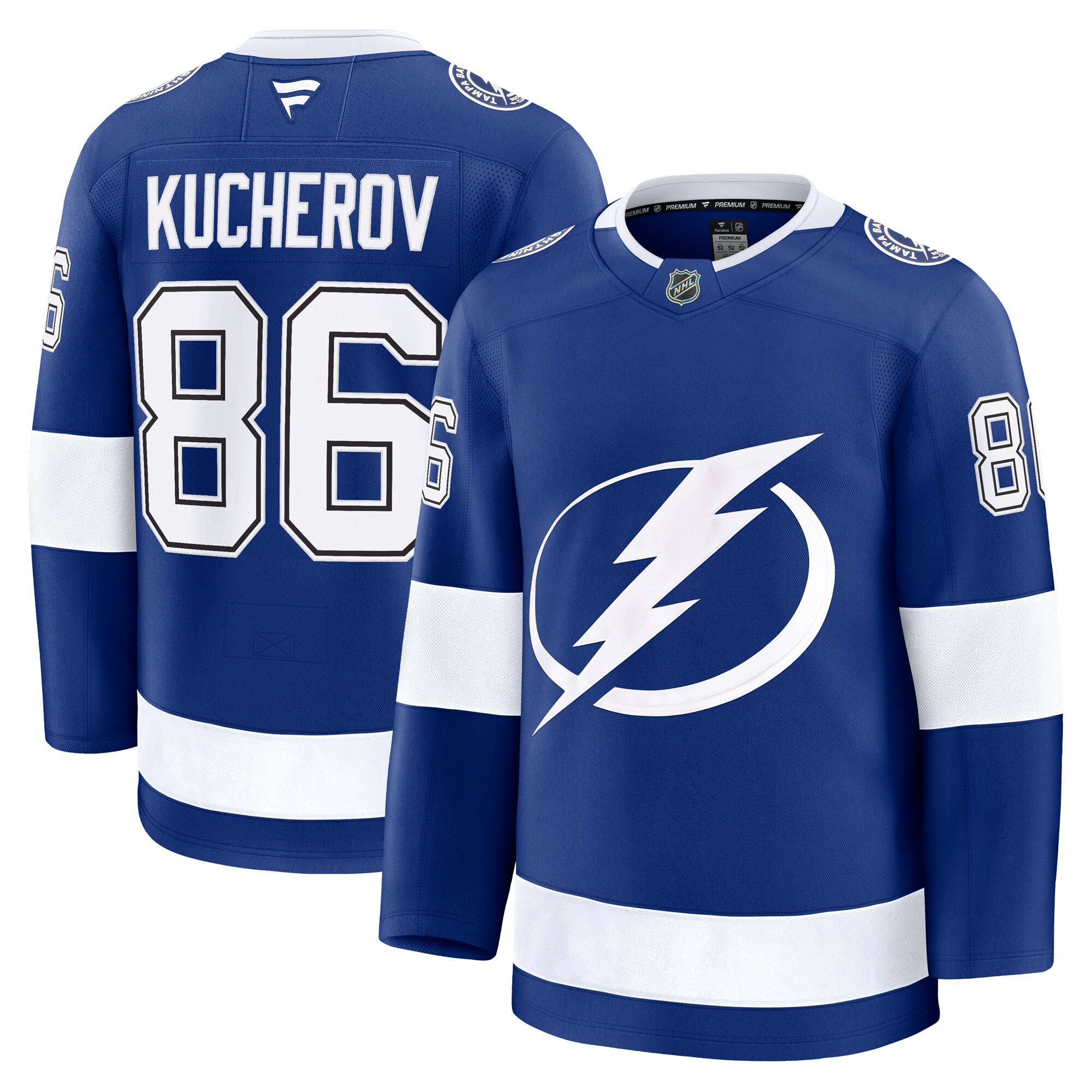 Tampa Bay Lightning Nikita Kucherov Blue Home Premium NHL Jersey Men's