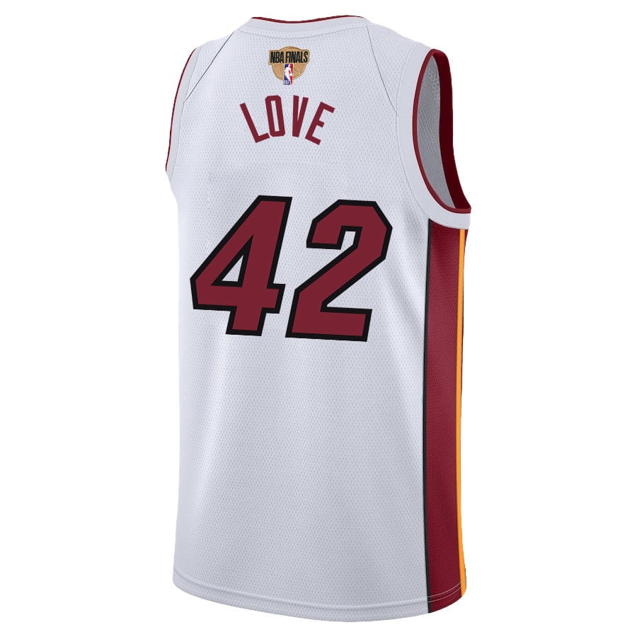 Kevin Love 42 Miami Heat Final Champions 2023 Swingman White NBA Jersey Men's