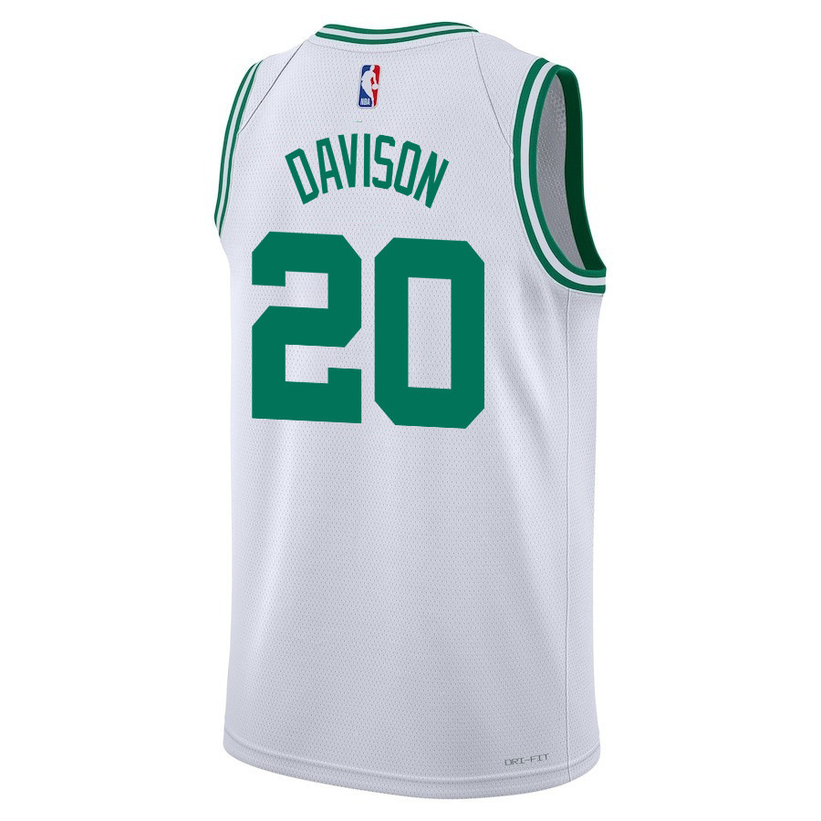 JD Davison 20 Boston Celtics 2024 FINALS CHAMPIONS Swingman Association Editio White NBA Jersey Men's