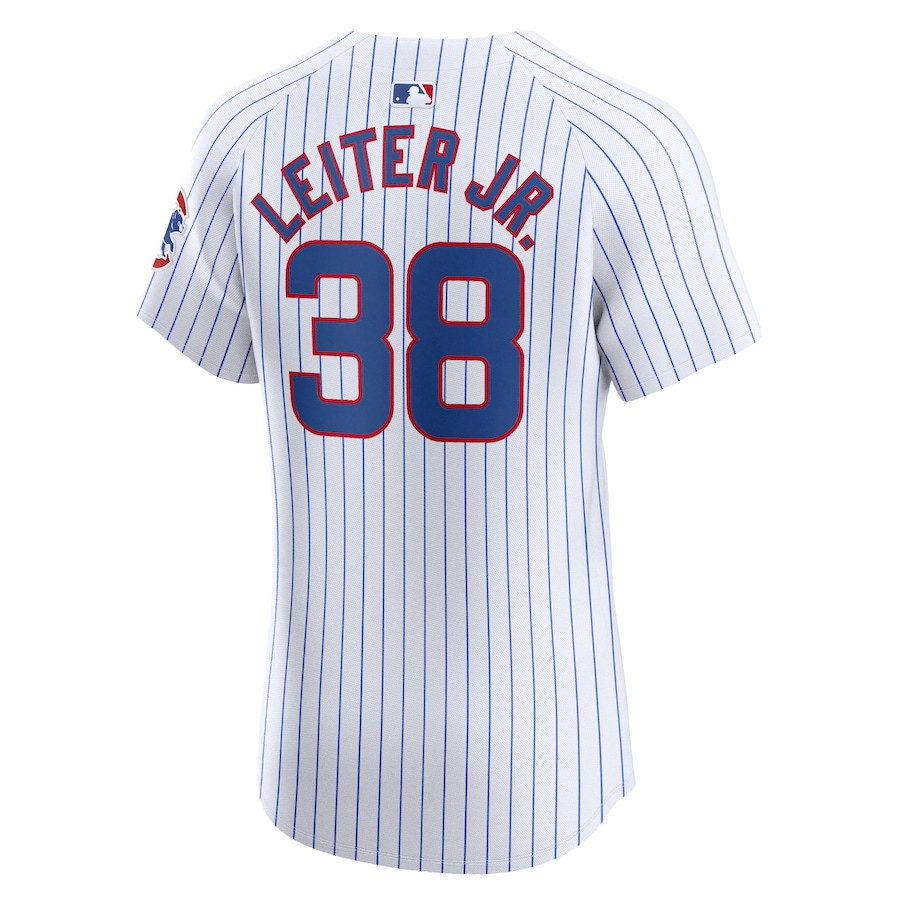 Mark Leiter Jr. 38 Chicago Cubs Home Elite Player White MLB Jersey Men's