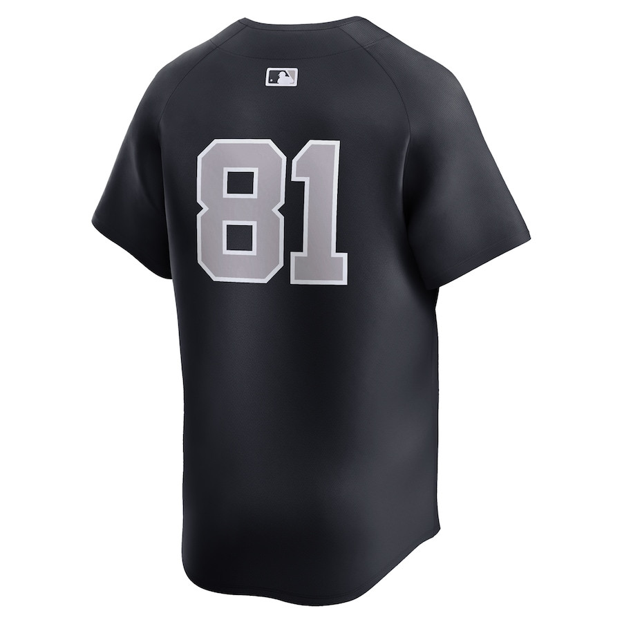 Luis Gil 81 New York Yankees Alternate Limited Player Navy MLB Jersey Men's