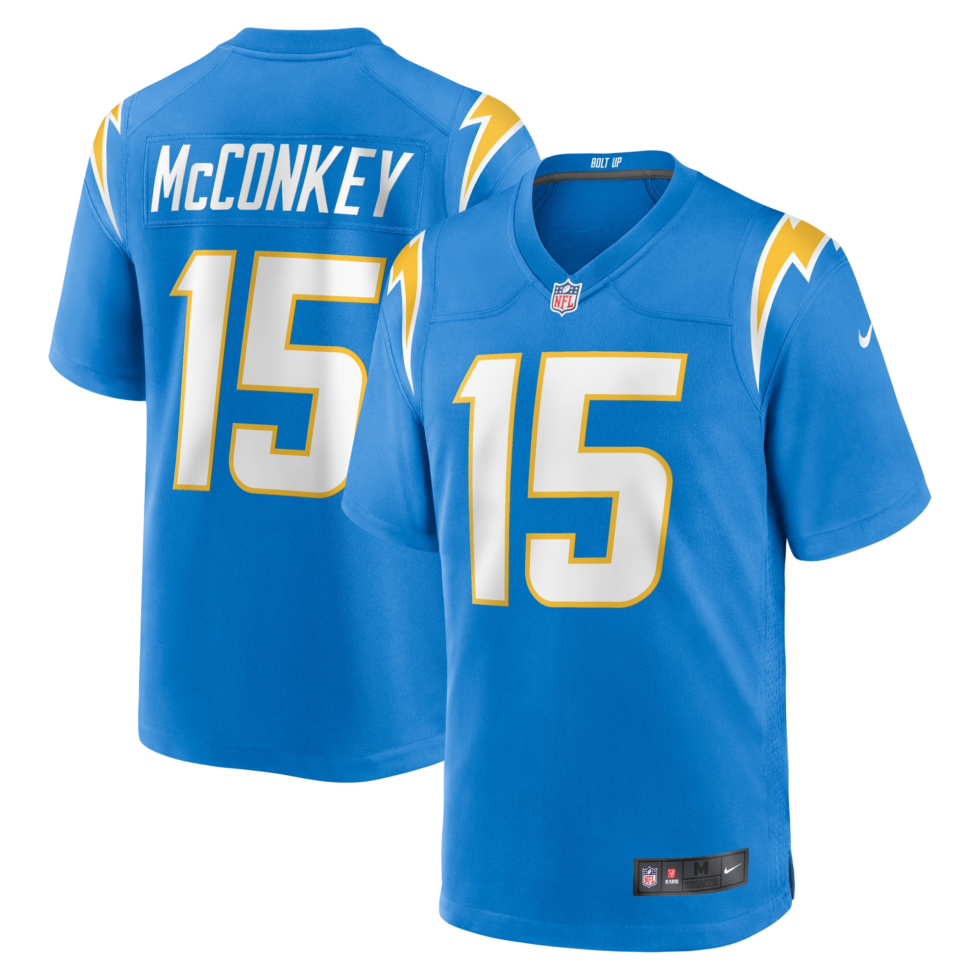 Los Angeles Chargers Ladd McConkey Powder Blue Player Game NFL Jersey Men's