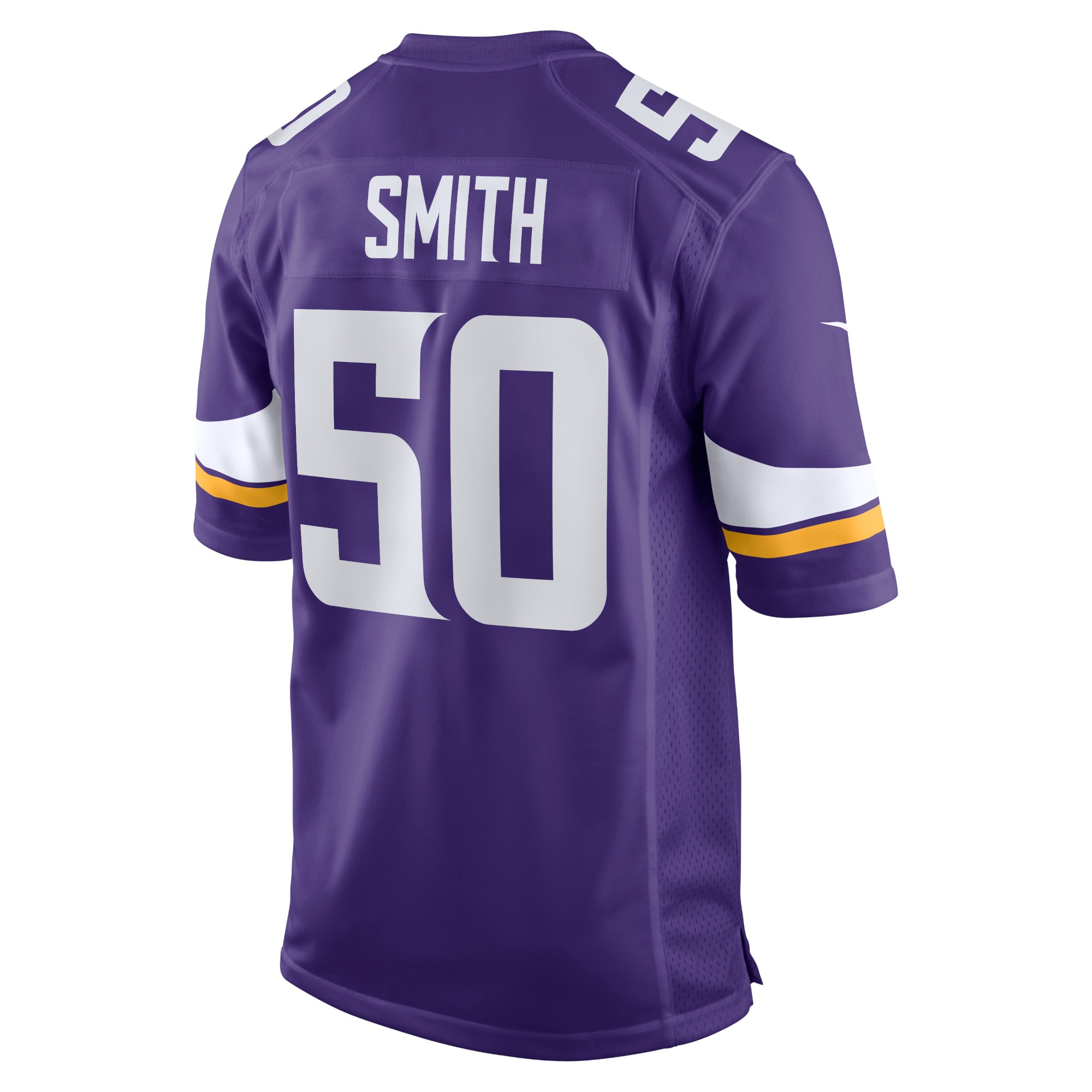 Minnesota Vikings TJ Smith Purple Home Game Player NFL Jersey Men's