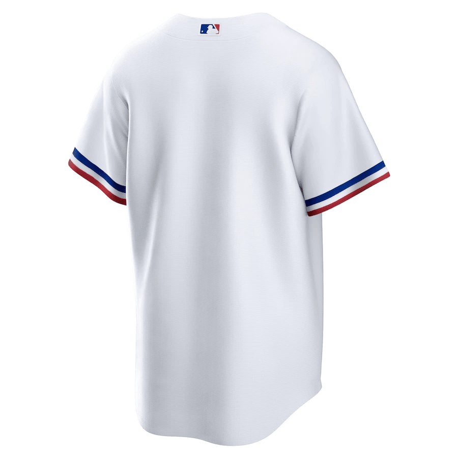 Texas Rangers Home Blank White MLB Jersey Men's