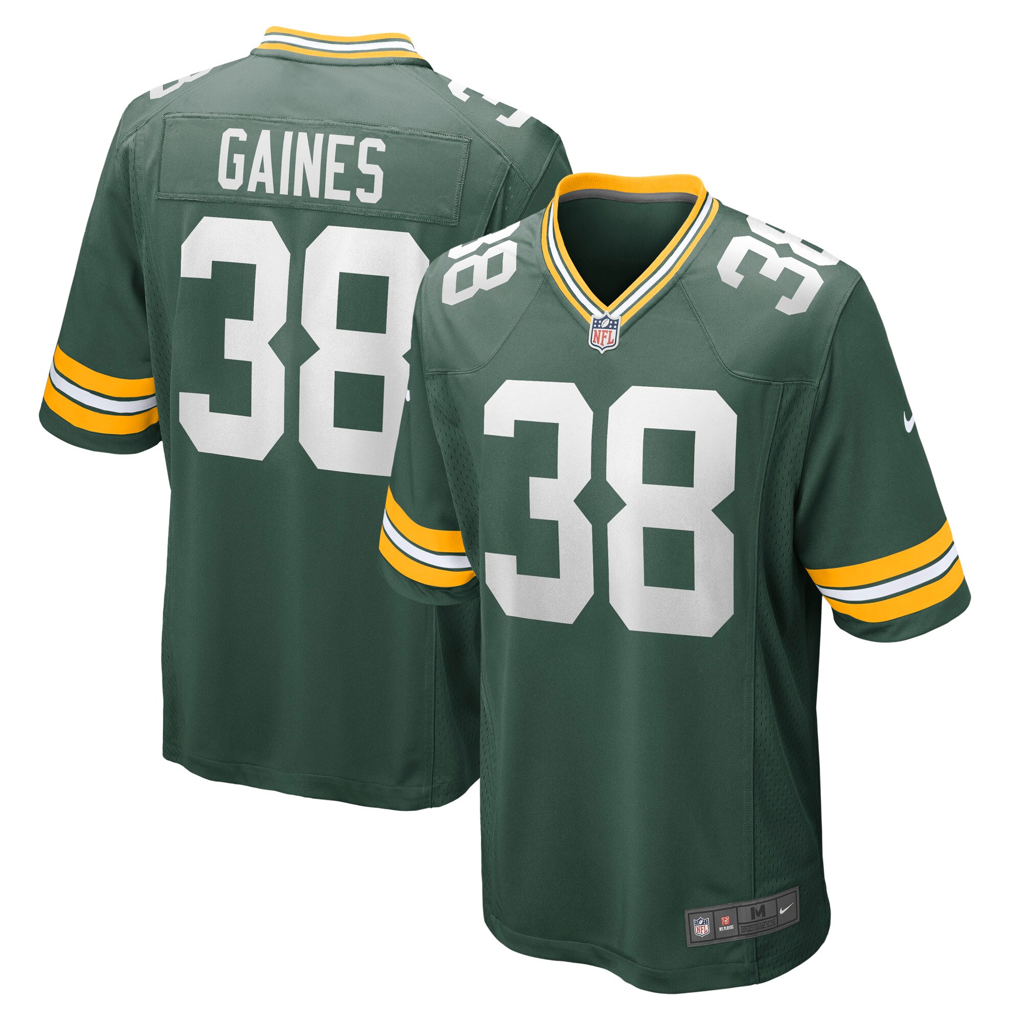 Green Bay Packers Innis Gaines Green Game NFL Jersey Men's