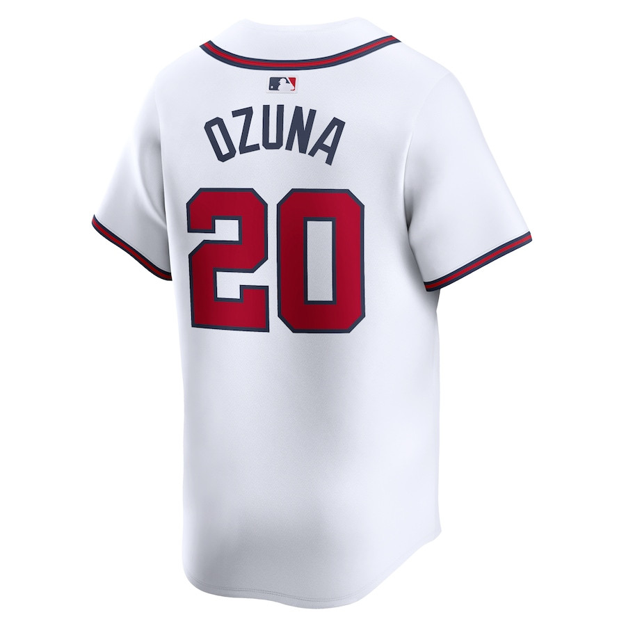 Marcell Ozuna 20 Atlanta Braves Home Limited Player White MLB Jersey Men's