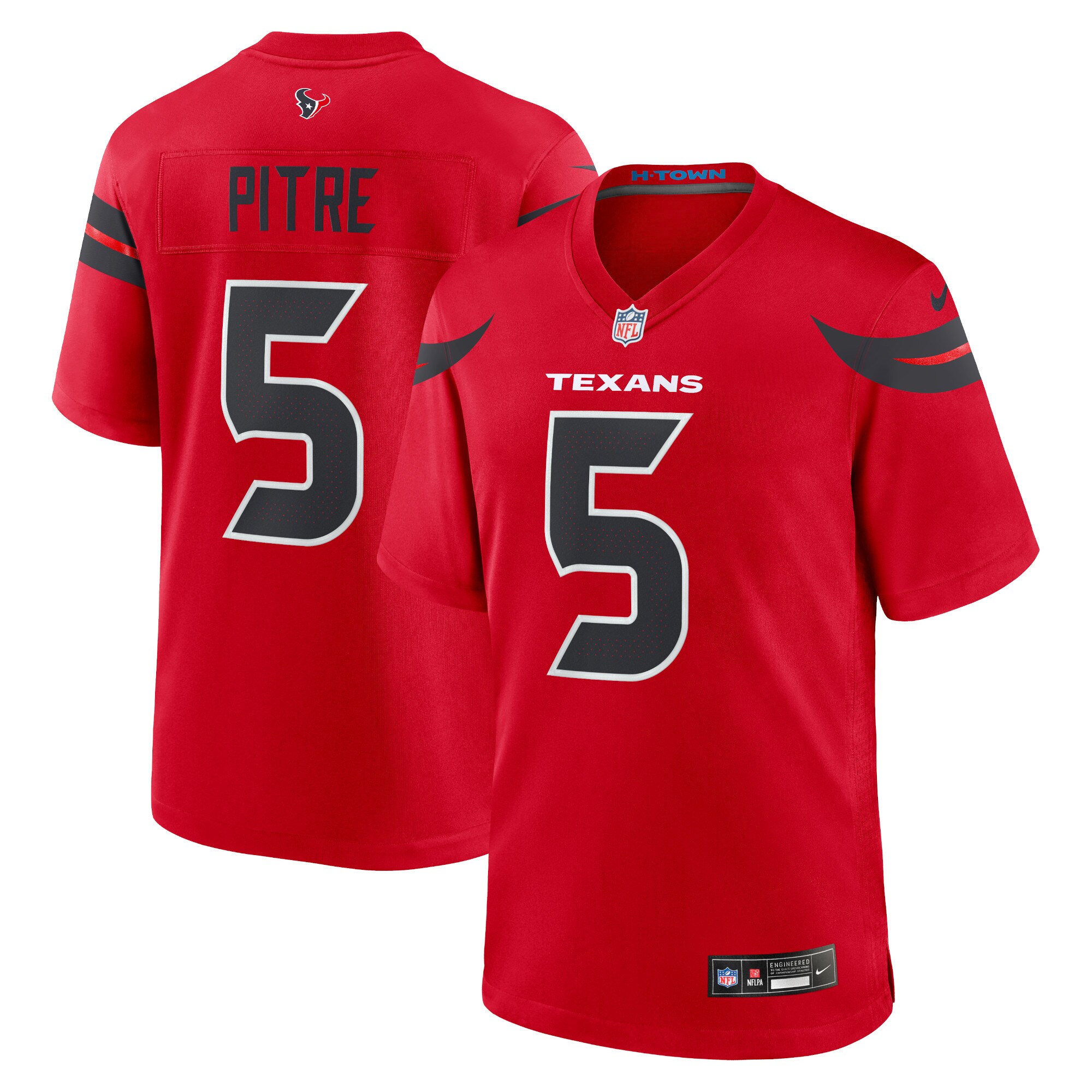 Houston Texans Jalen Pitre Red Alternate Game NFL Jersey Men's