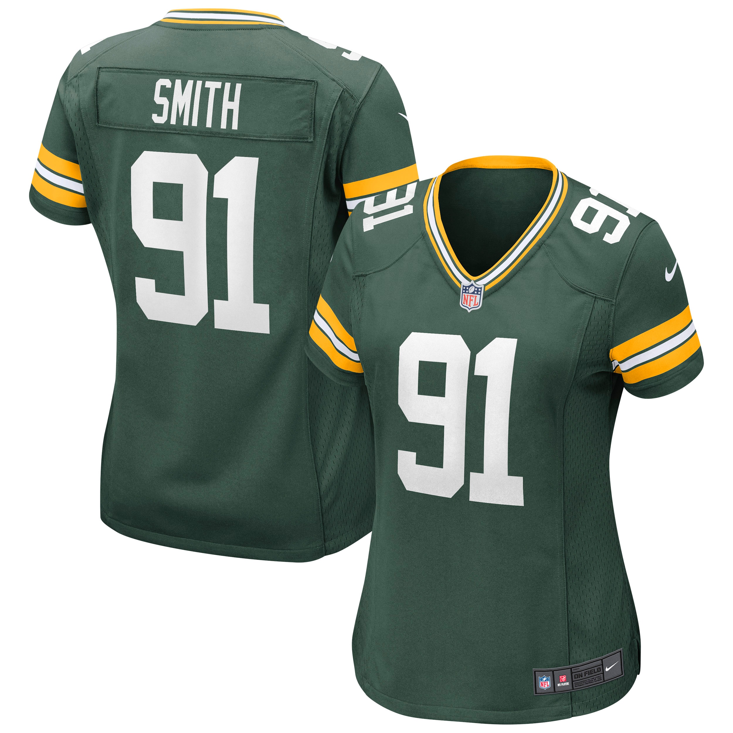Green Bay Packers Preston Smith Green Game NFL Jersey Women's