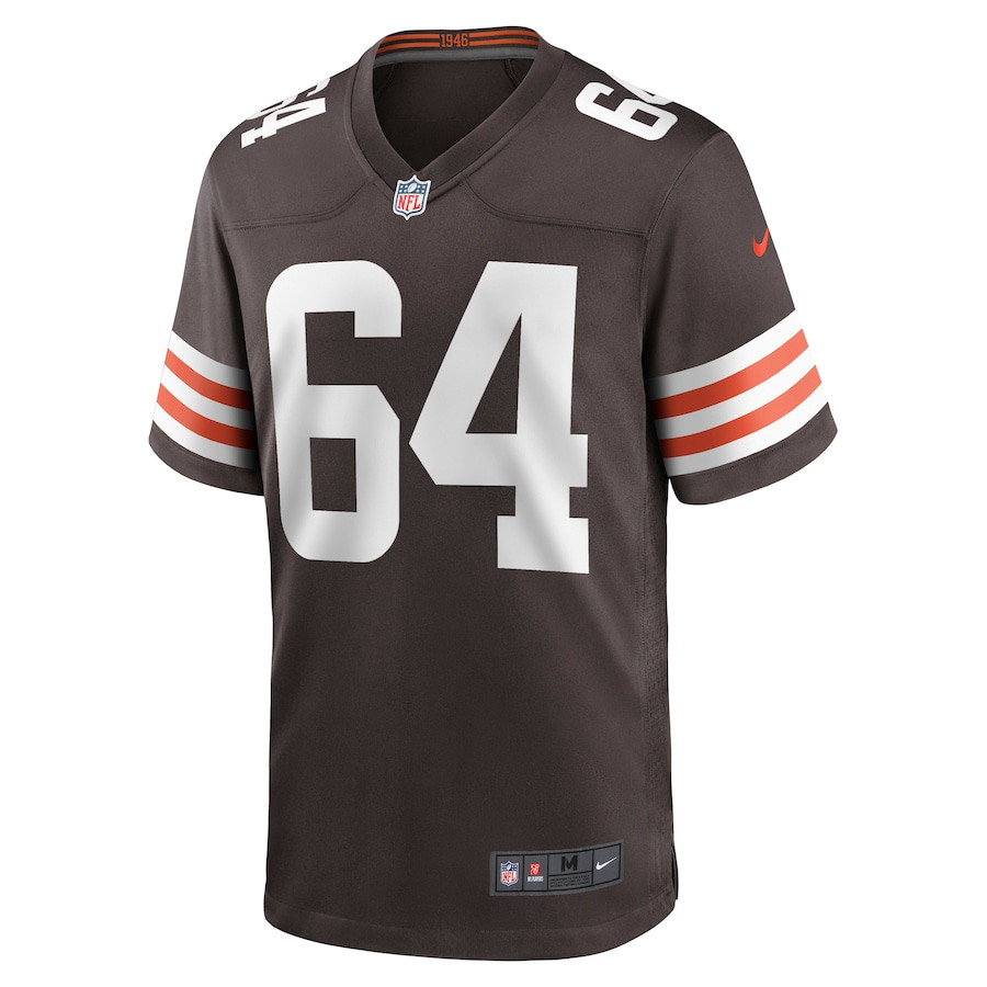 Joe DeLamielleure 64 Cleveland Browns Game Retired Brown NFL Jersey Men's