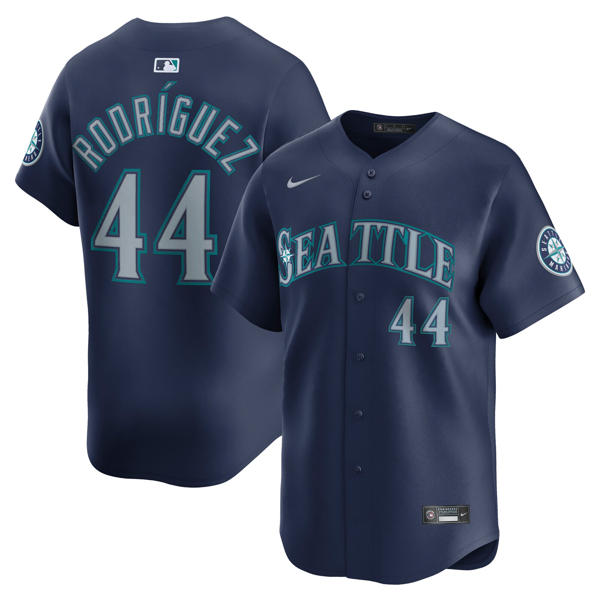 Seattle Mariners Julio Rodriguez Navy Road Limited MLB Jersey Men's