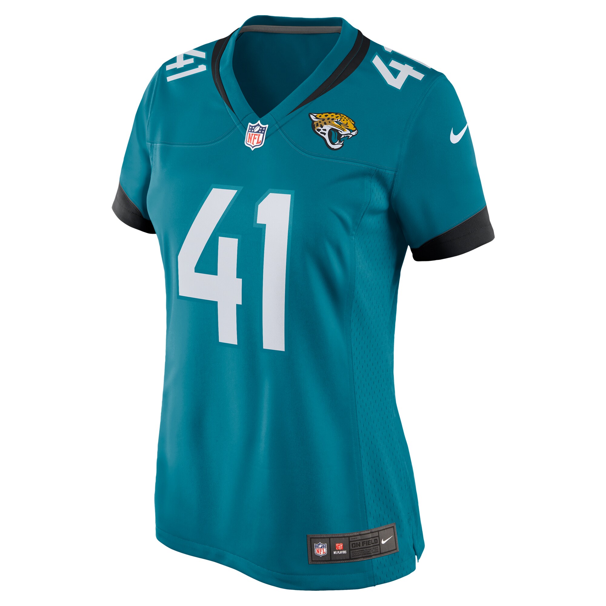 Jacksonville Jaguars Josh Hines-Allen Teal Player Game NFL Jersey Women's