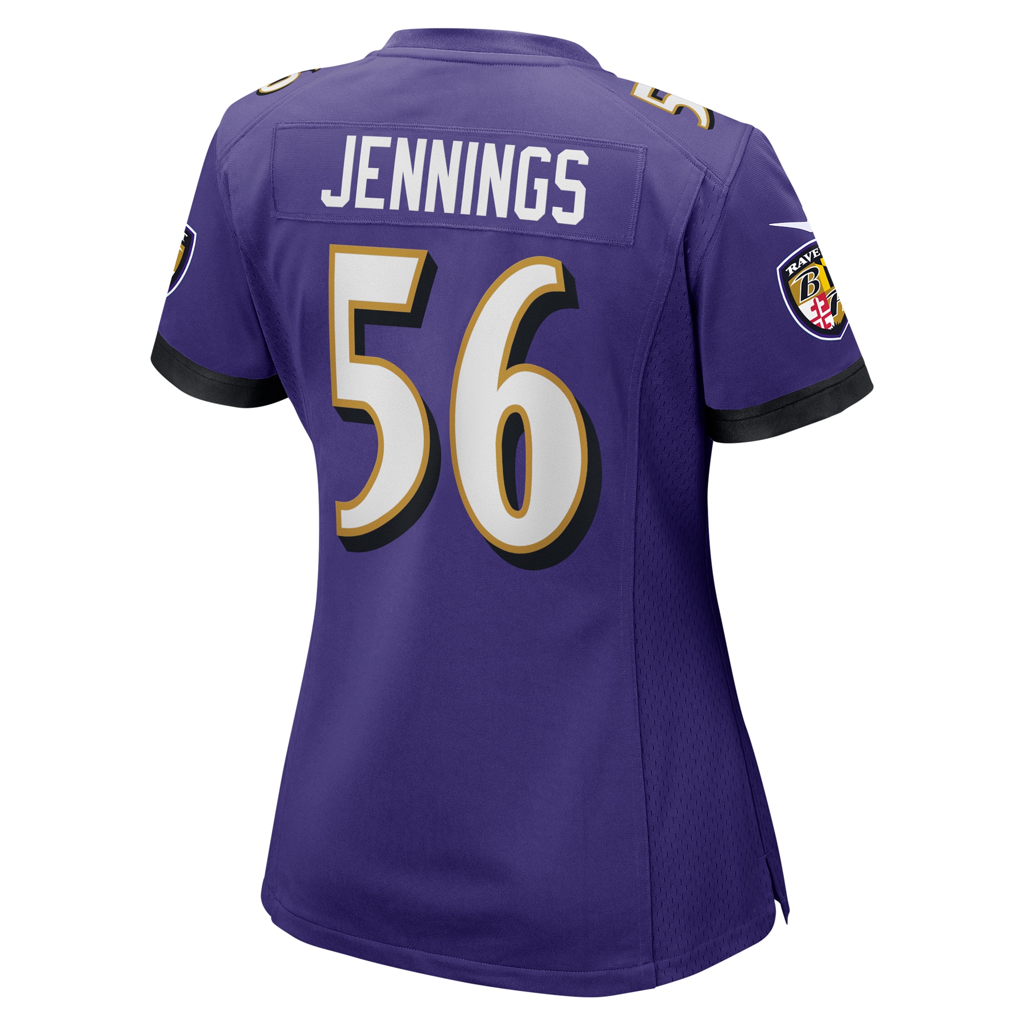 Baltimore Ravens Deion Jennings Purple Game NFL Jersey Women's