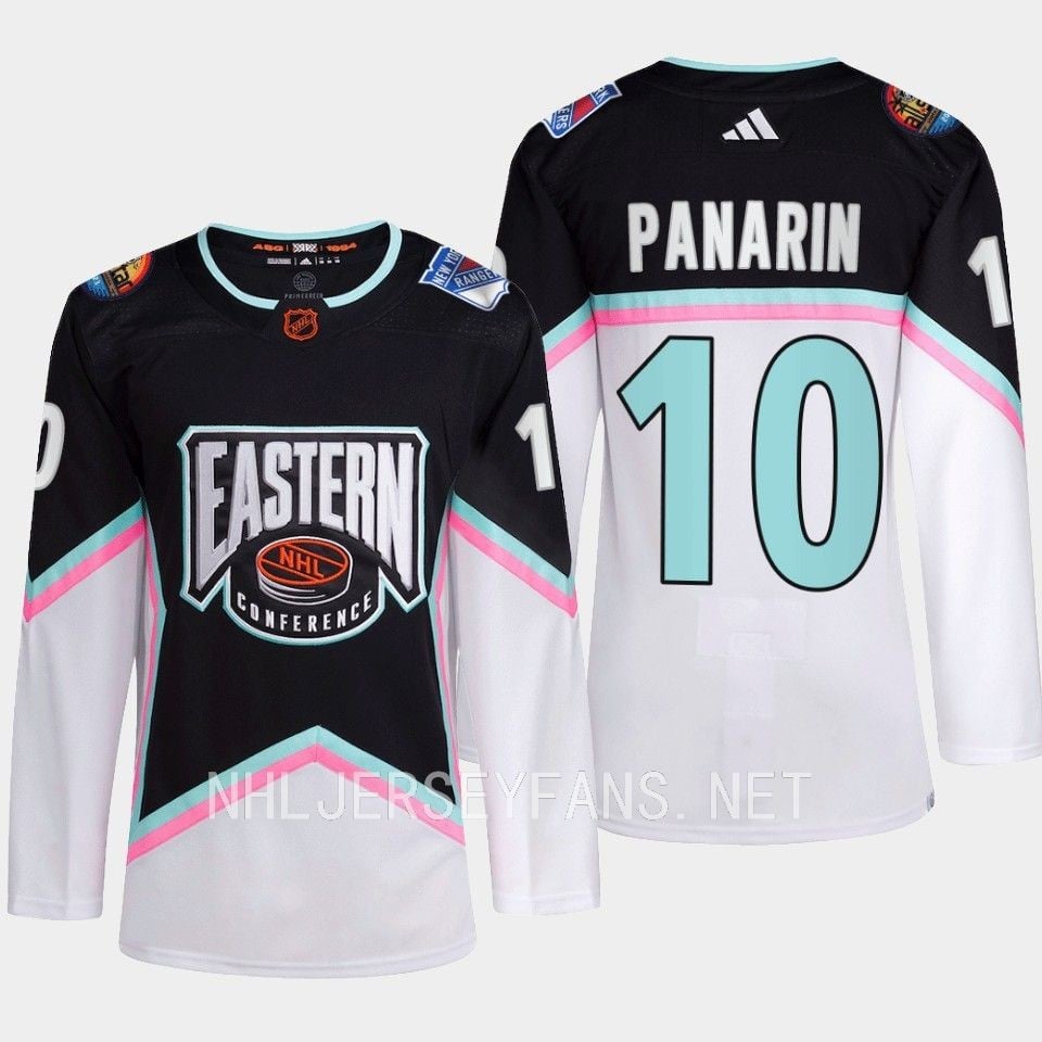 Artemi Panarin 10 New York Rangers 2023 All Star Game Black Equipment NHL Jersey Men's