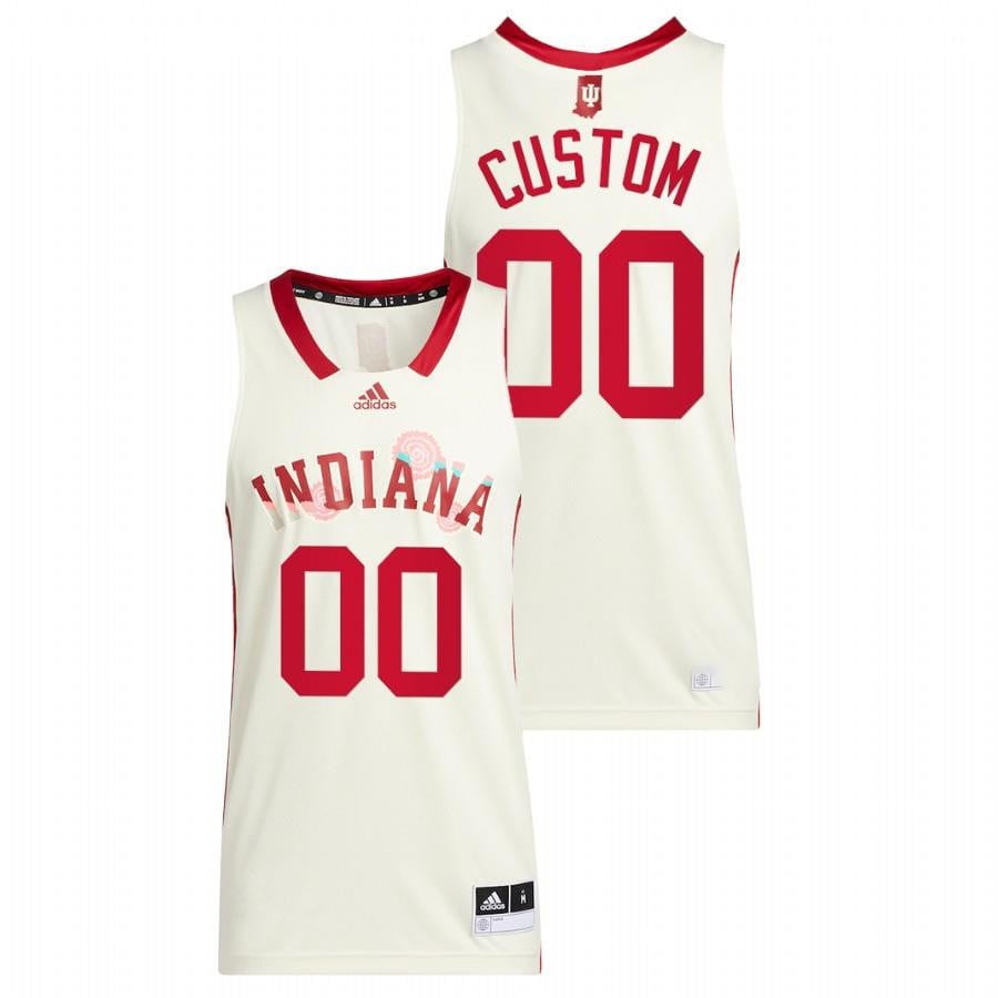 Custom 0 White Indiana Hoosiers 2022 Honoring Black Excellence NCAA Jersey Men's